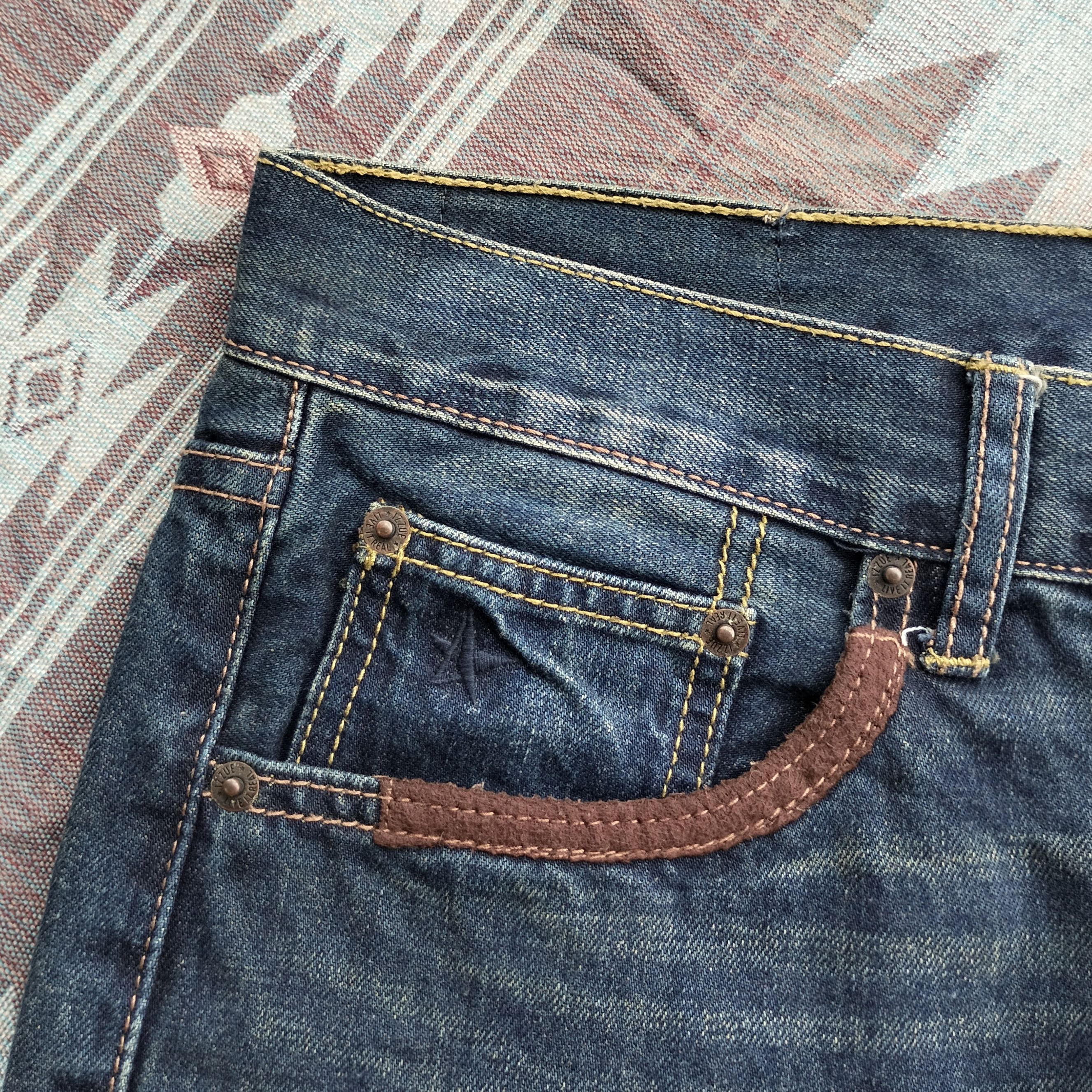 izzue Izzue patchwork premium denim japan Size US 33 - 4 Thumbnail