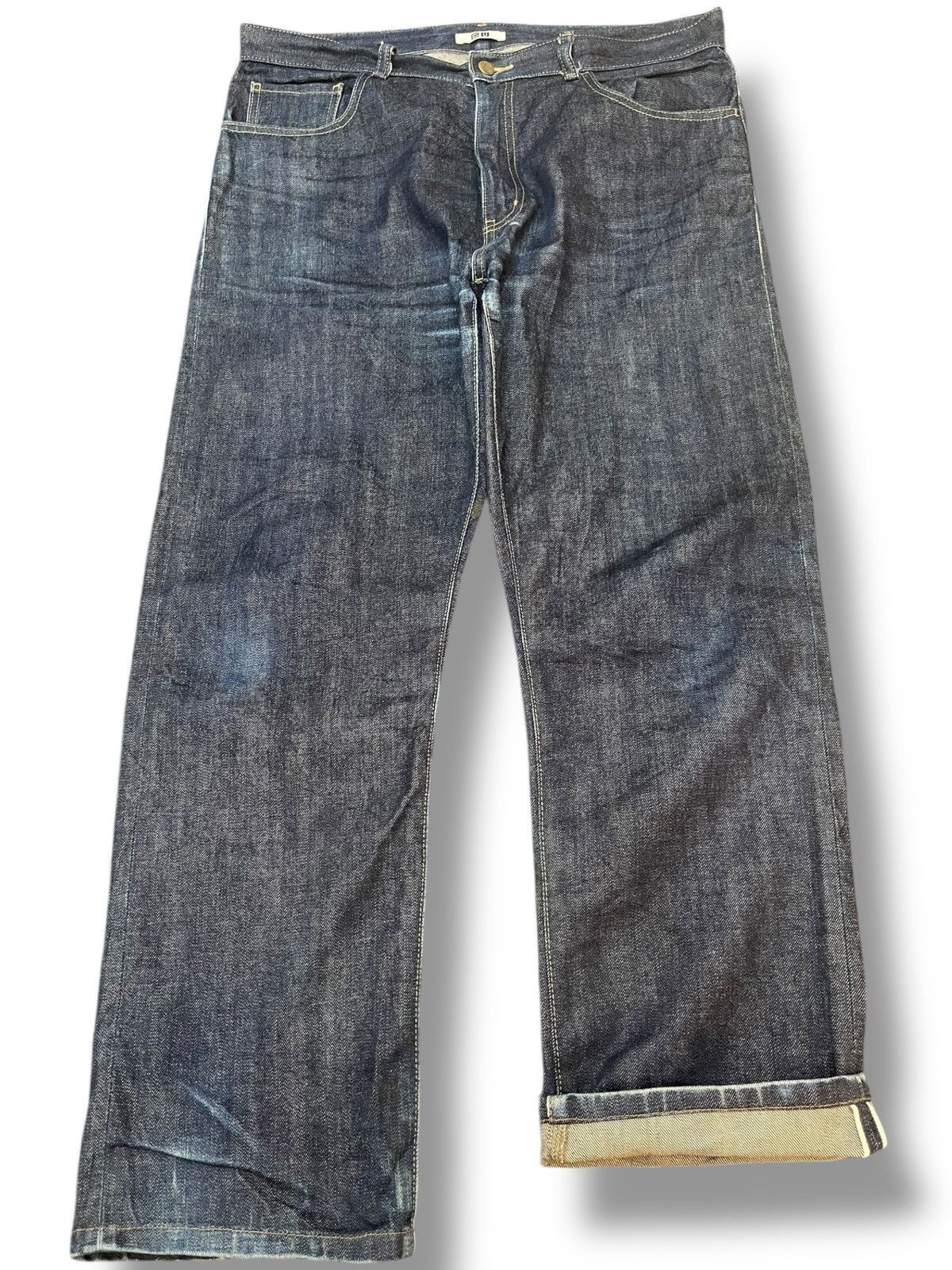 14th Addiction × Japanese Brand Vintage Uniqlo U Selvedge 5oz Denim Size US 35 - 1 Thumbnail