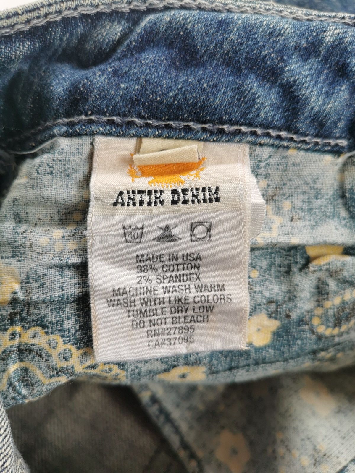 Antik Denim Bootcut Antik Denim Distressed Jeans ERD Grunge Size 27" / US 4 / IT 40 - 11 Thumbnail