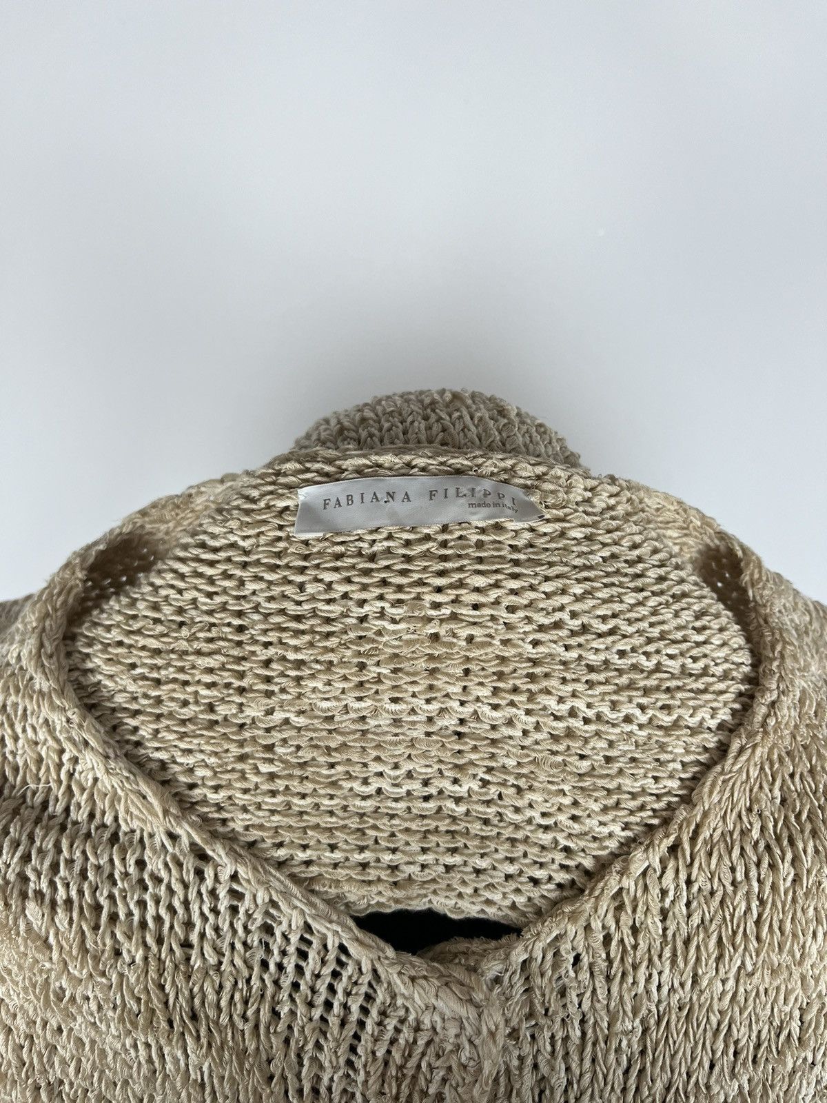 Designer × Fabiana Filippi Fabiana Filippi Oversize Cardigan Fringe Trim Size M (0330) Size M / US 6-8 / IT 42-44 - 6 Thumbnail