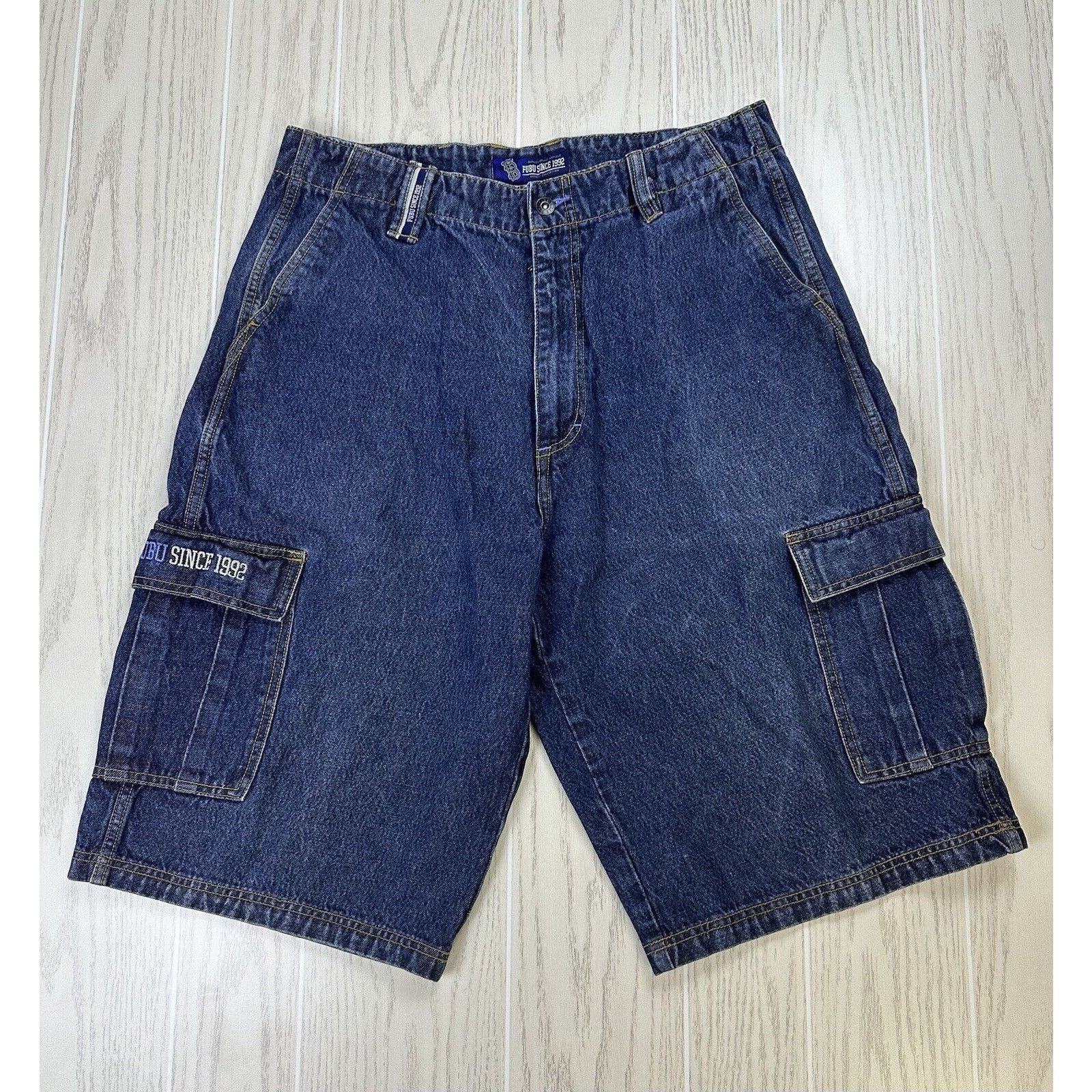Fubu × Vintage Vintage Y2K FUBU Baggy Jorts Size US 36 / EU 52 - 4 Thumbnail