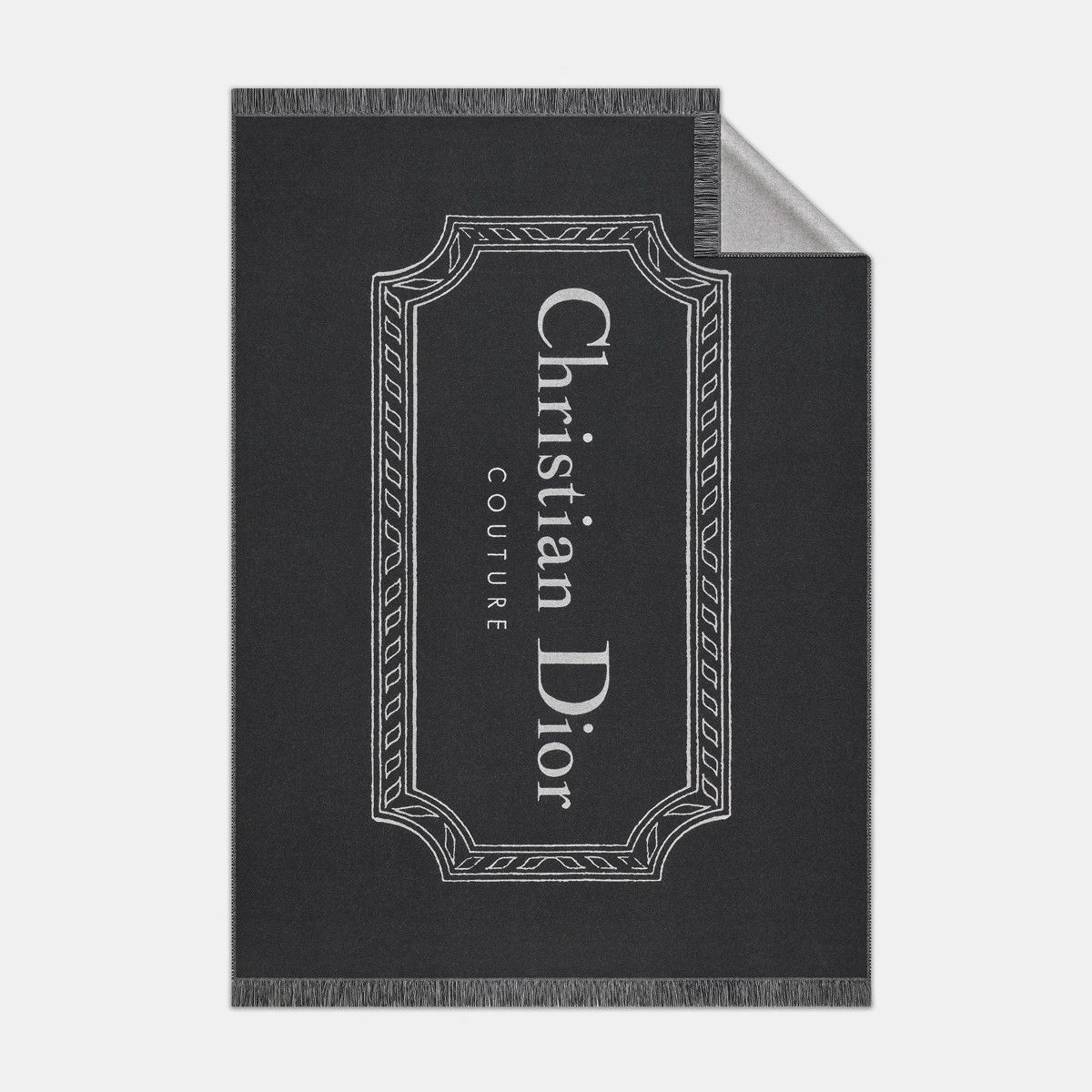 Dior o1bcso1str1224 Size:OS Couture Blanket in Anthracite Grey Size ONE SIZE - 2 Thumbnail