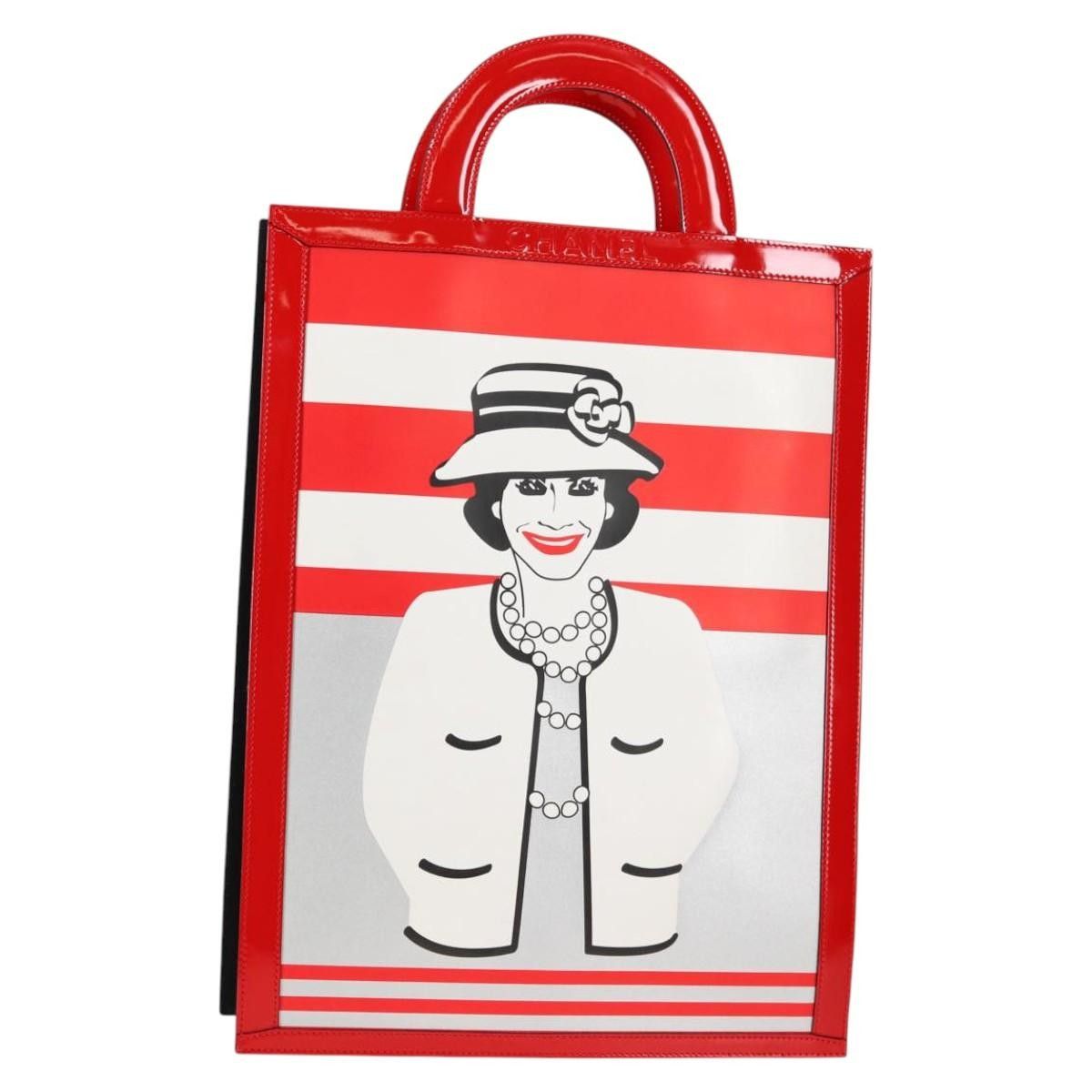 Chanel Chanel Mademoiselle Choco Bar Line Tote Bag Size ONE SIZE - 1 Thumbnail