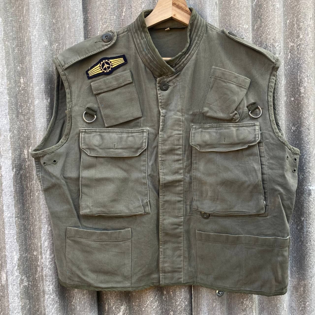 image of Military x Tracey Vest Vintage Army German 70S/80S Vest in Army Green, Men's (Size Medium)