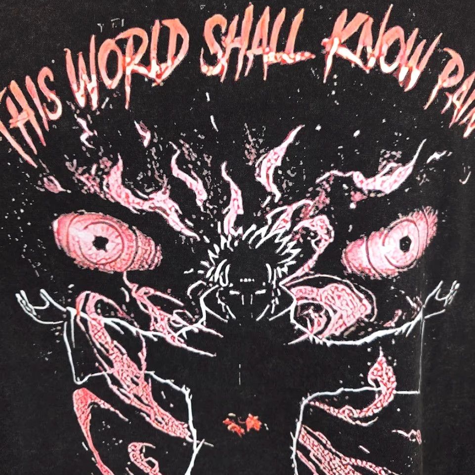 Vintage Naruto T Shirt Mens Size Medium Black This World Shall Know Pain Japanese Manga OVERSIZED Shirt Mens Size US M / EU 48-50 / 2 - 3 Thumbnail