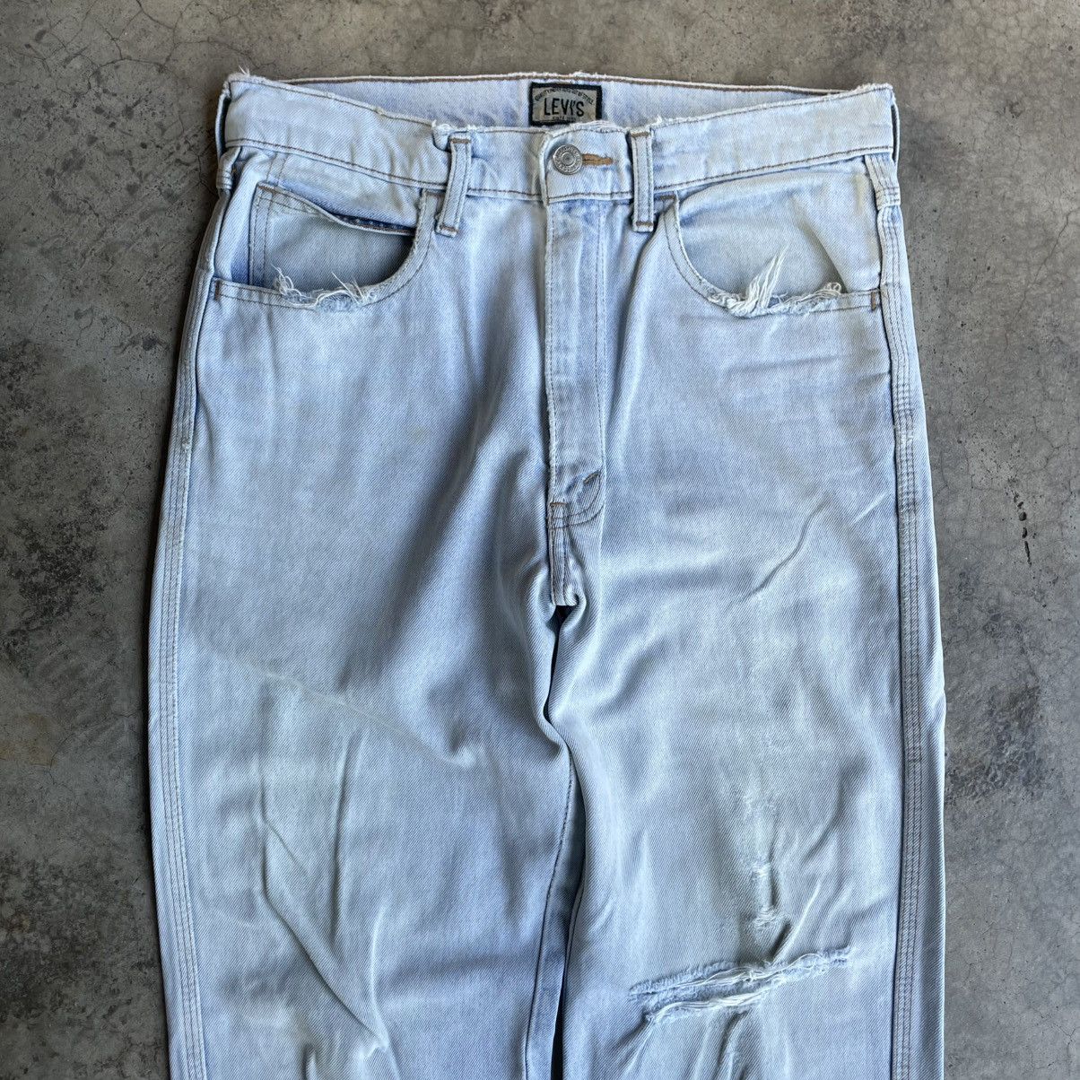 Levi's Vintage Clothing 🔥Vintage Levis 636 Stoned Washed Ripped Distress Denim Jeans Size US 30 / EU 46 - 2 Thumbnail