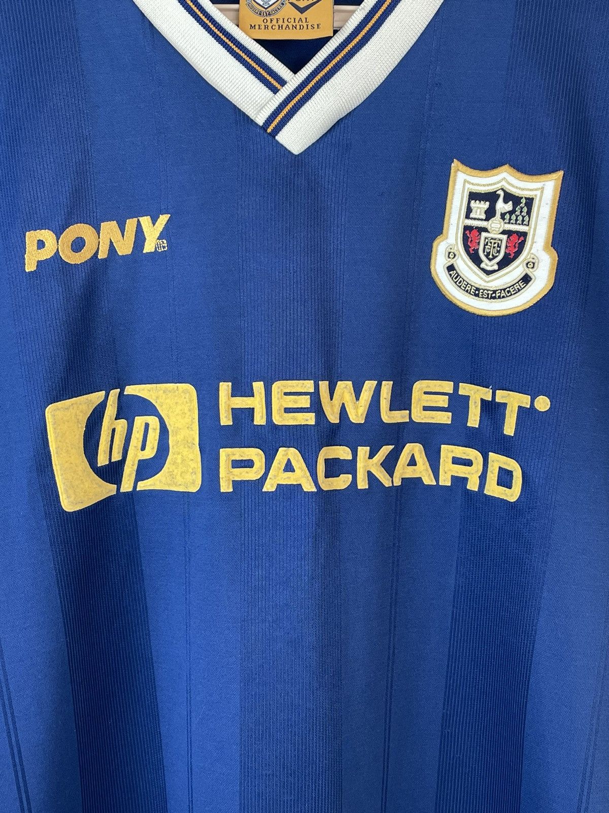 PONY Pony Tottenham Hotspur 1997-1998 Blue Away Soccer Jersey XL Size US XL / EU 56 / 4 - 5 Thumbnail