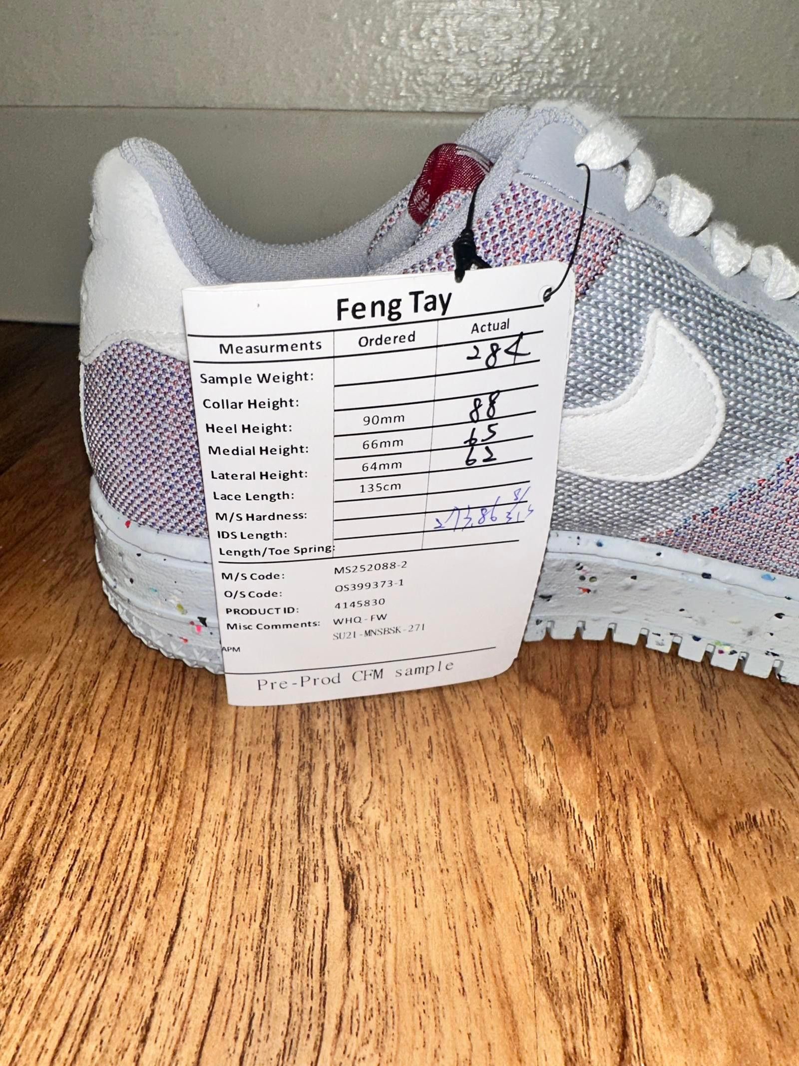 Nike Nike Air Force 1 Low Crater Flyknit Wolf Grey Size US 9 / EU 42 - 12 Thumbnail