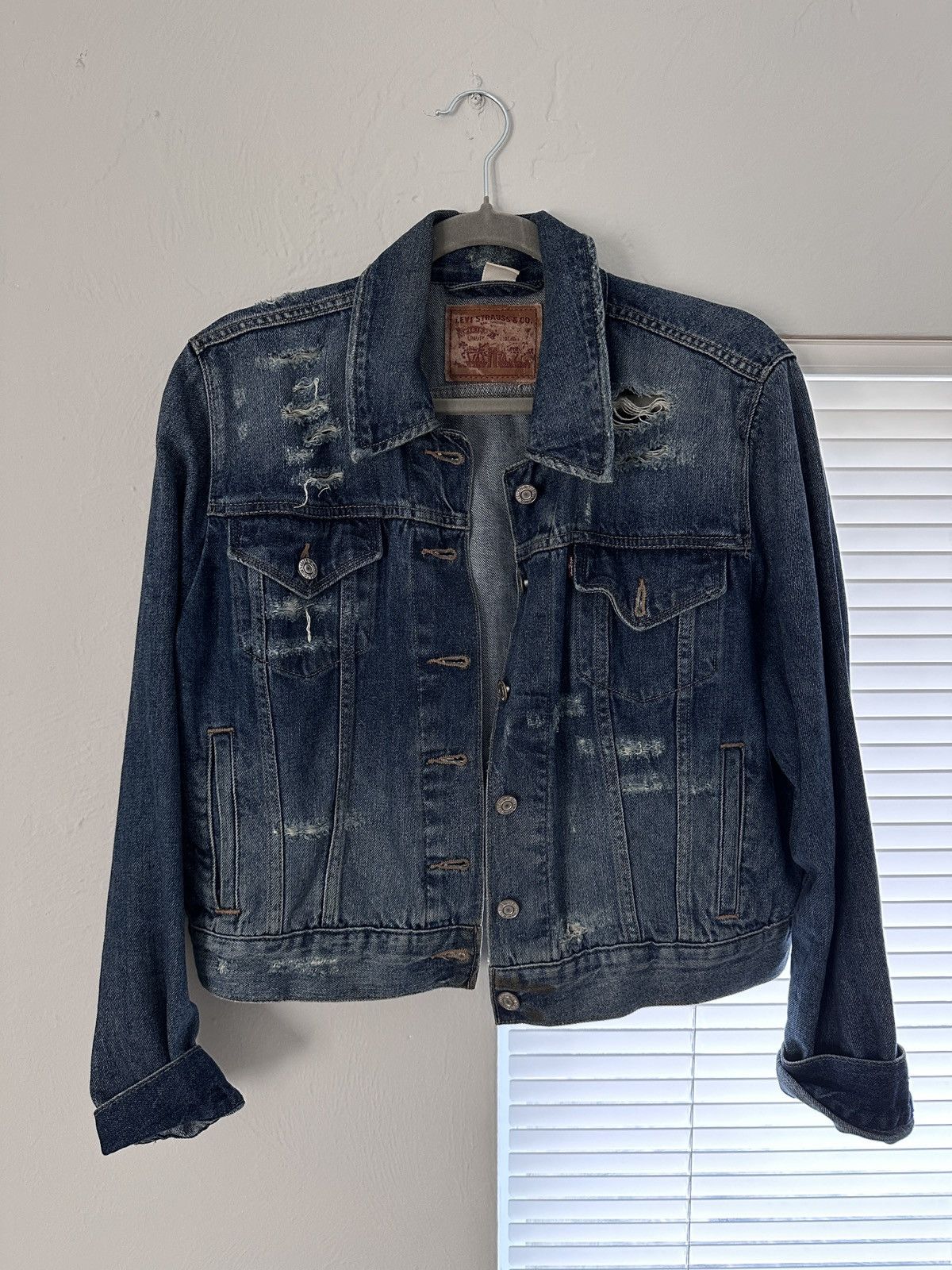 Levi's Japanese Levi’s 90s Vintage Distressed Jacket Size US S / EU 44-46 / 1 - 1 Thumbnail