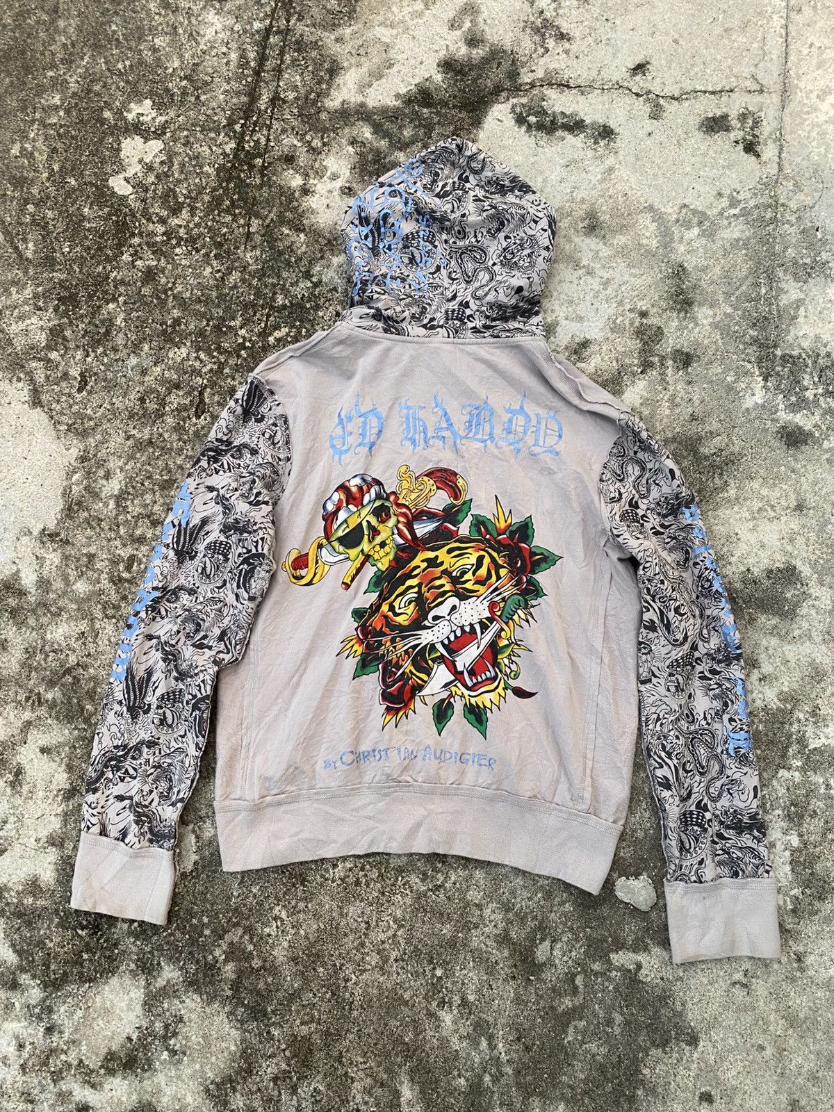 Ed Hardy Y2K Ed Hardy Cristian Audiger Lion Pirates Hoodie Size US M / EU 48-50 / 2 - 4 Thumbnail