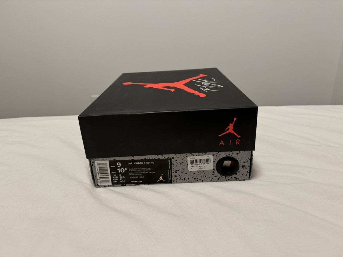 Jordan Brand × Nike Jordan 4 Bred (2019) Size US 9 / EU 42 - 7 Thumbnail