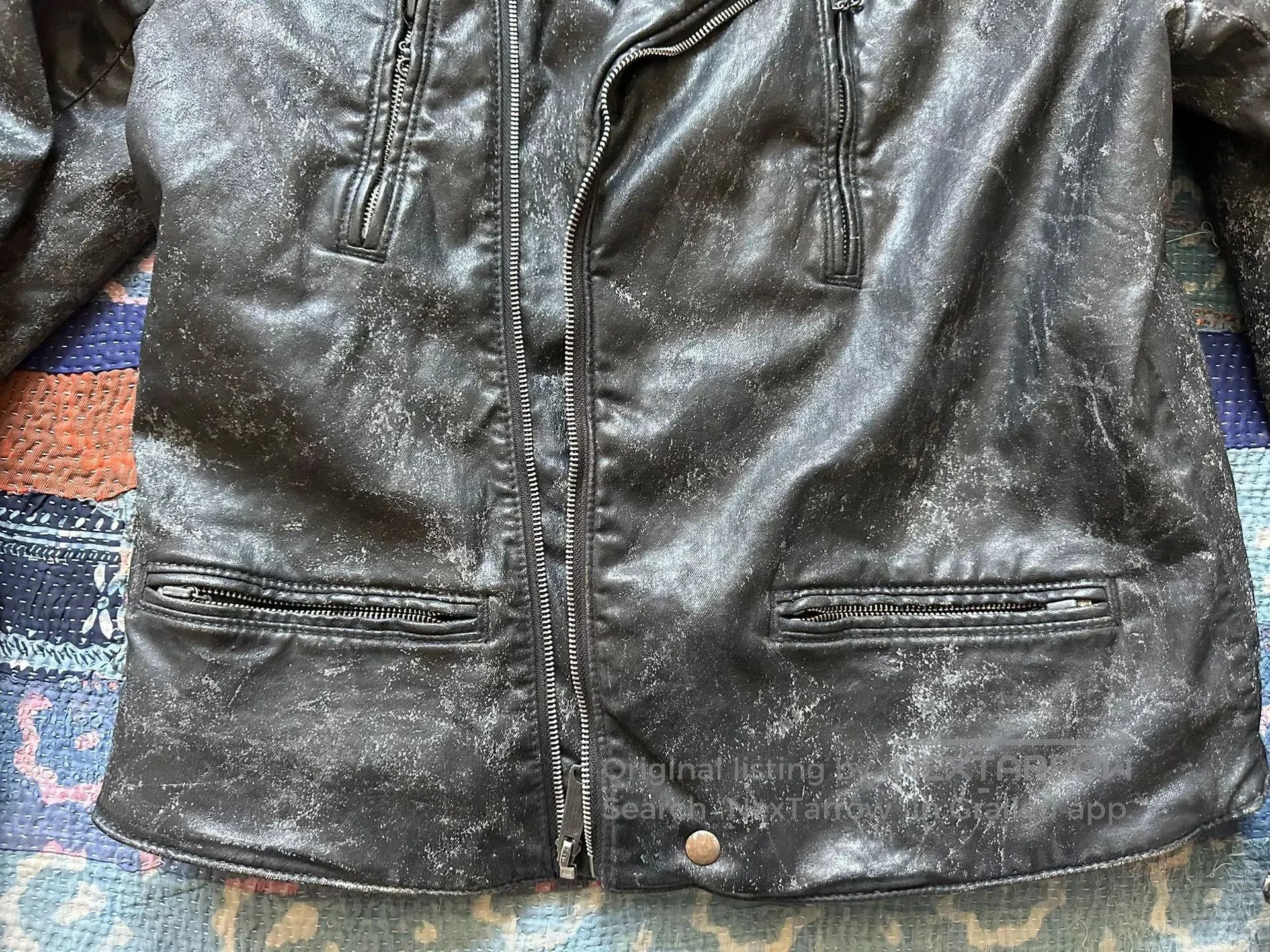 RRL Ralph Lauren distressed denim printed tiger jacket. Size US L / EU 52-54 / 3 - 6 Thumbnail