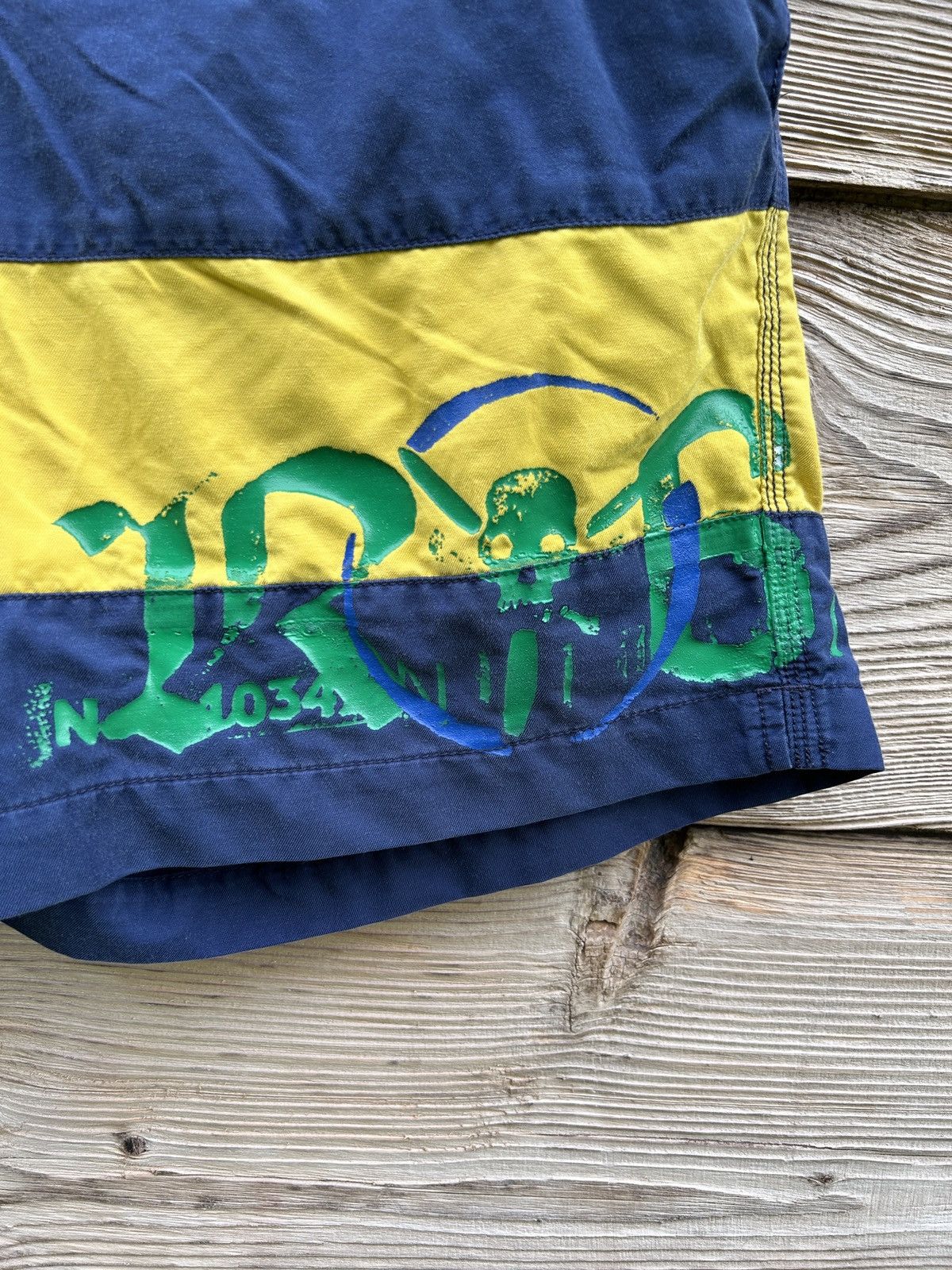 Polo Ralph Lauren Vintage Polo By Ralph Lauren R67 Skull Striped Nylon Shorts Size US 34 / EU 50 - 2 Thumbnail