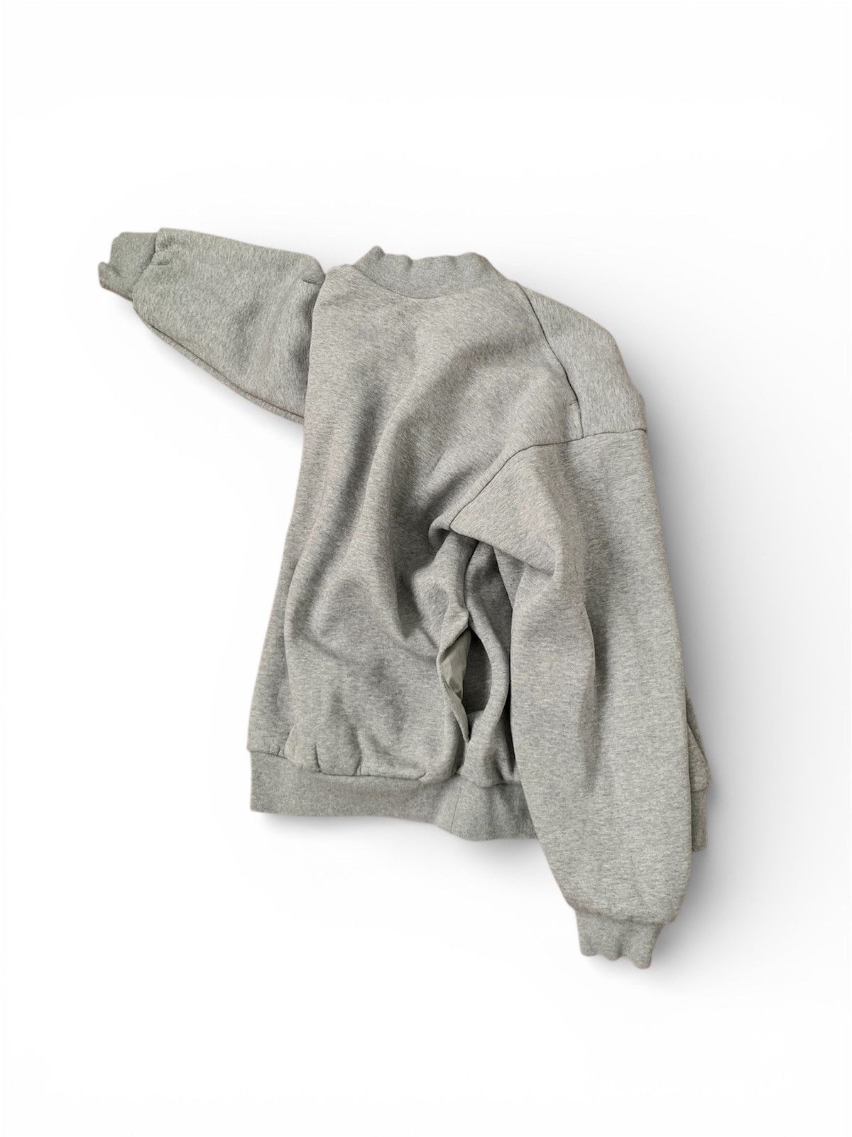 Adidas 🧿 basketball high neck cotton lined melange grey Size US M / EU 48-50 / 2 - 1 Thumbnail