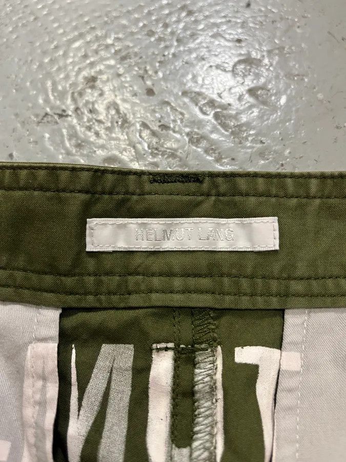 Helmut Lang × Vintage Helmut Lang Olive Military Multi Zips Cargo Pants Size US 34 / EU 50 - 10 Thumbnail