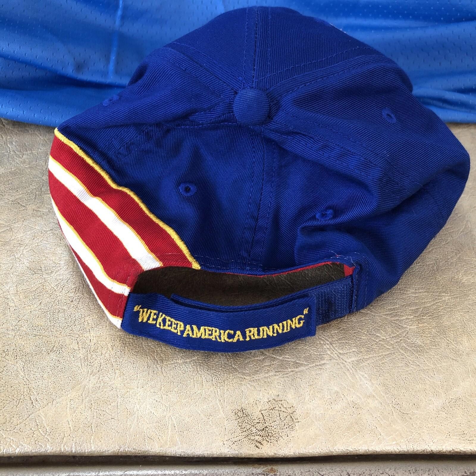 The Unbranded Brand NAPA Baseball Hat Racing #15 Blue Patriotic Striped Trucker Size ONE SIZE - 4 Thumbnail