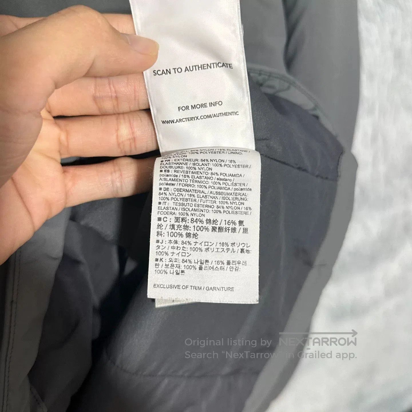 Arc'teryx Arcteryx Proton Lt Jacket in Dark Gray. Size US M / EU 48-50 / 2 - 8 Thumbnail