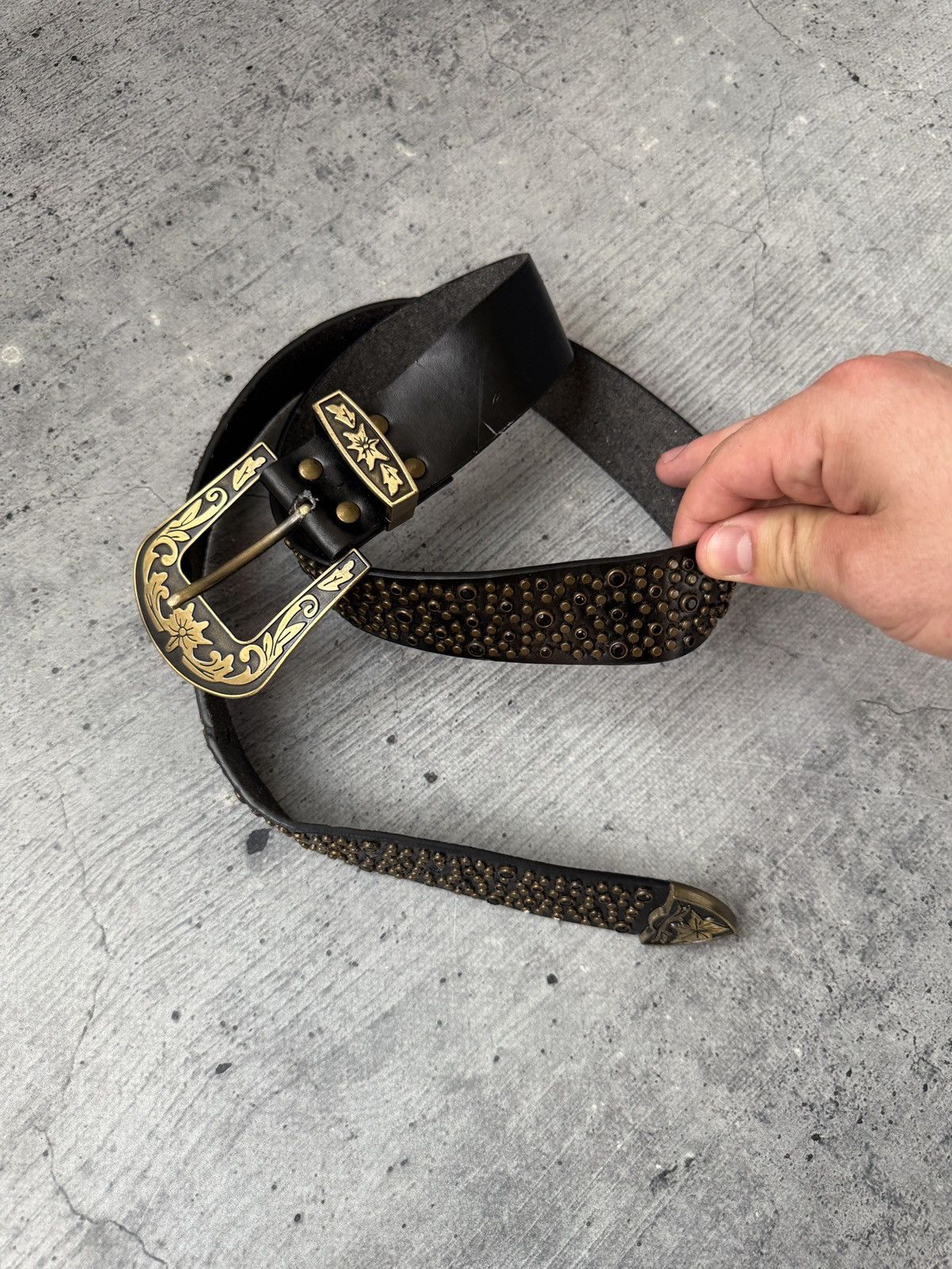 Vintage Vintage Avant Garde Big Logo Metal Button Y2K Belt Size ONE SIZE - 7 Thumbnail
