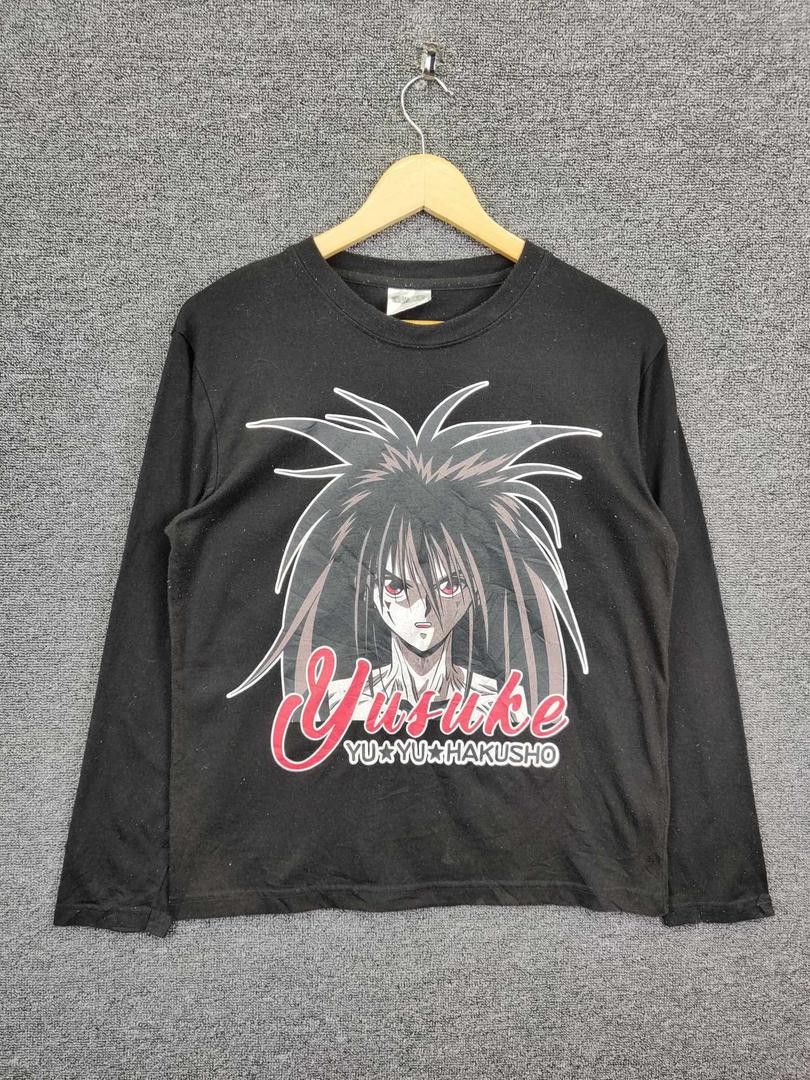 Anime Vintage Yuyu Hakusho Yusuke Urameshi Demon Anime Tshirt Size US M / EU 48-50 / 2 - 1 Thumbnail