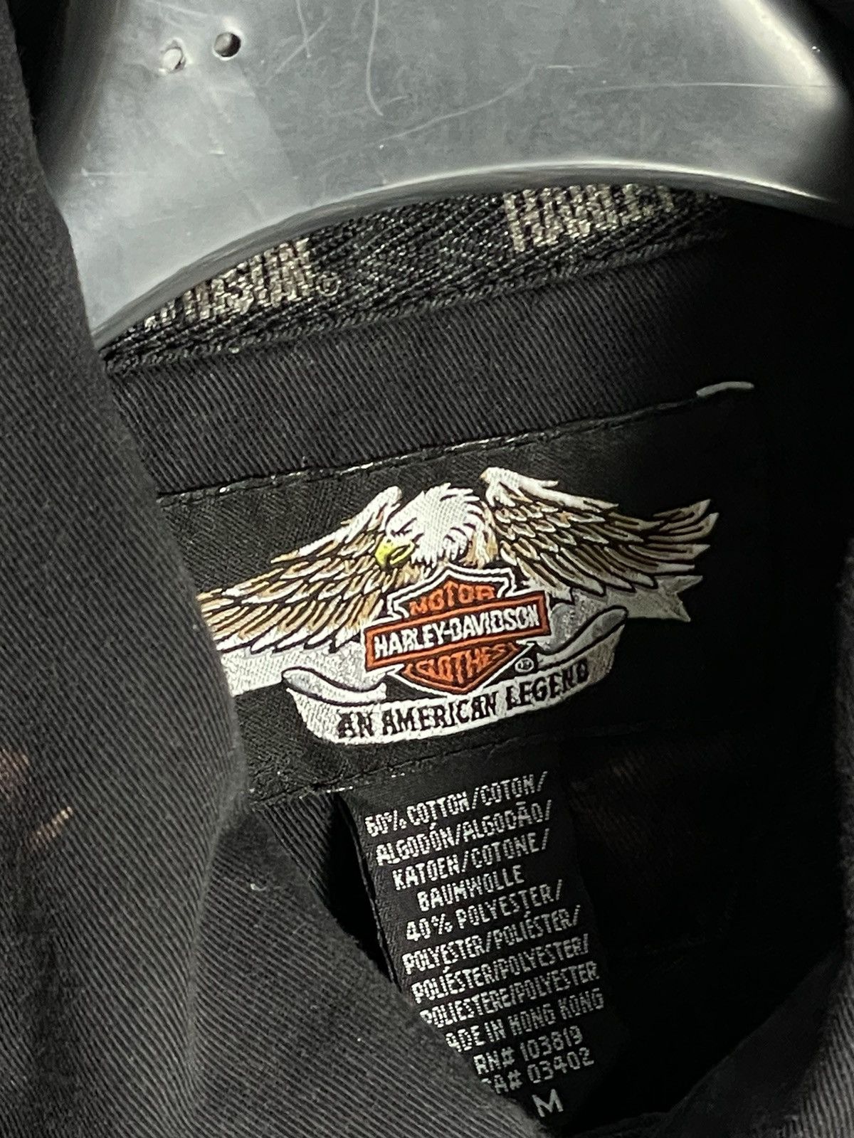 Harley Davidson Harley Davidson Big Embroided Logo Y2K Bike Shirt Button Ups Size US M / EU 48-50 / 2 - 10 Thumbnail