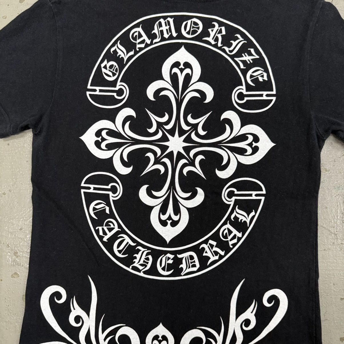 Japanese Brand Japanese Brand Gothic Cross Horseshoe Chrome Heart Style Tee Size US S / EU 44-46 / 1 - 6 Thumbnail