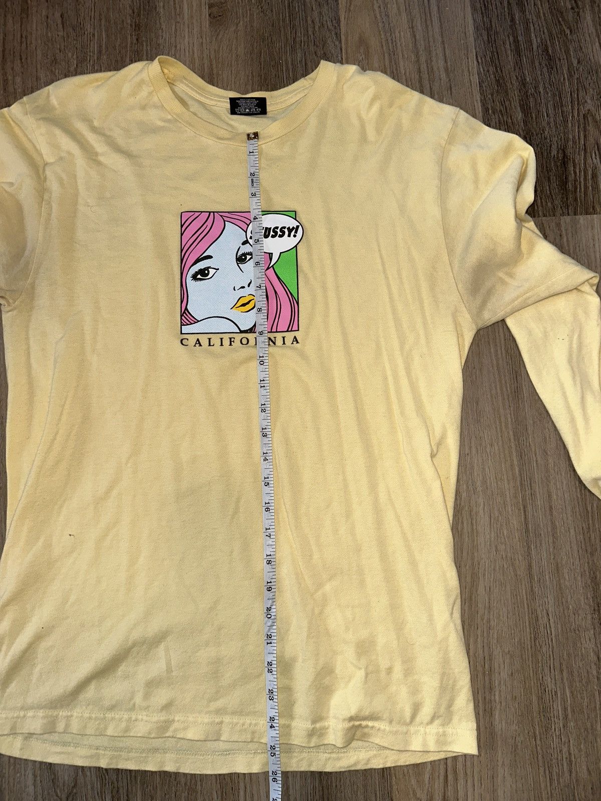 Stussy Yellow Stussy Comic Graphic Long sleeve Tee Size US M / EU 48-50 / 2 - 6 Thumbnail