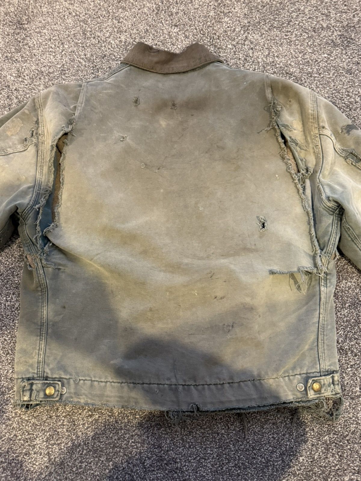 Carhartt Vintage Carhartt Detroit Jacket J43 HTG Moss Green Large Size US L / EU 52-54 / 3 - 13 Thumbnail