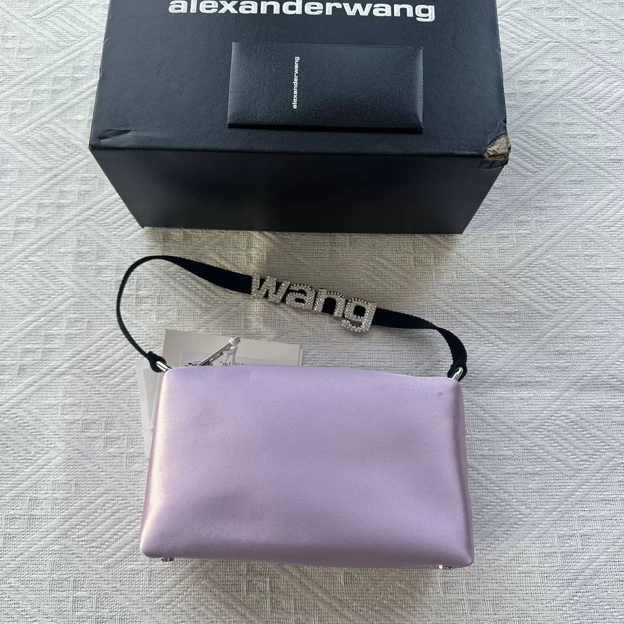 Alexander Wang Alexander Wang Purple Silk Rhinestone Handbag Size ONE SIZE - 1 Thumbnail
