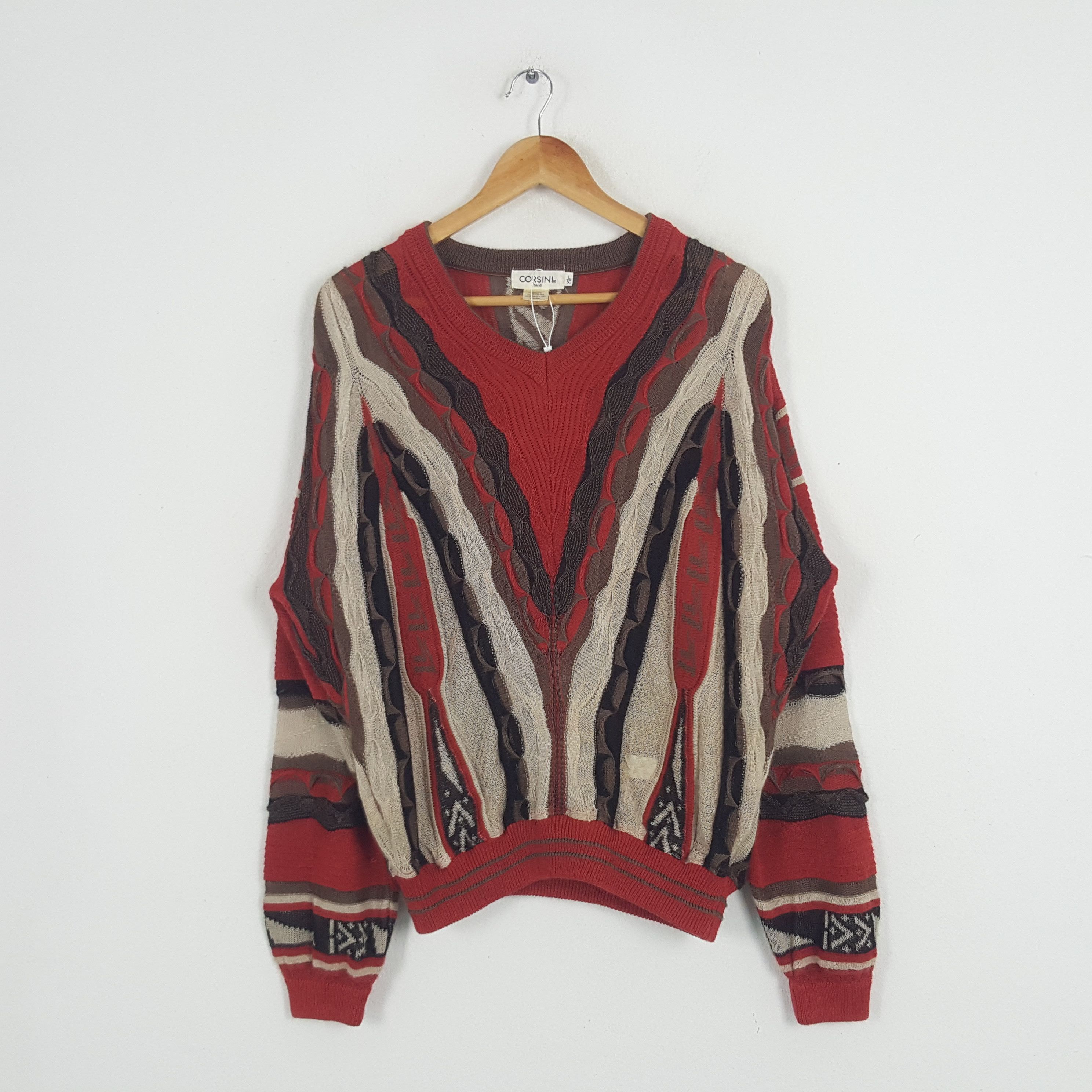Coogi × Vintage Vintage Corsini Italia Coogi Style Sweater Sweatshirt Size US XL / EU 56 / 4 - 1 Thumbnail