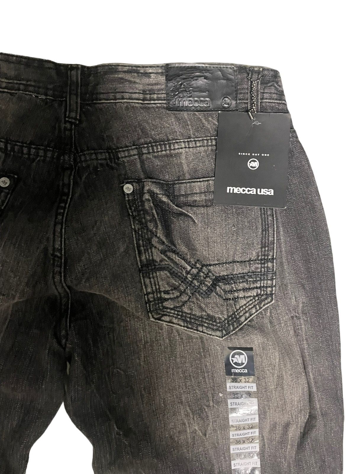Mecca × Vintage Mecca Charcoal Wash Baggy Denim Jeans 36x32 Size US 36 / EU 52 - 5 Thumbnail