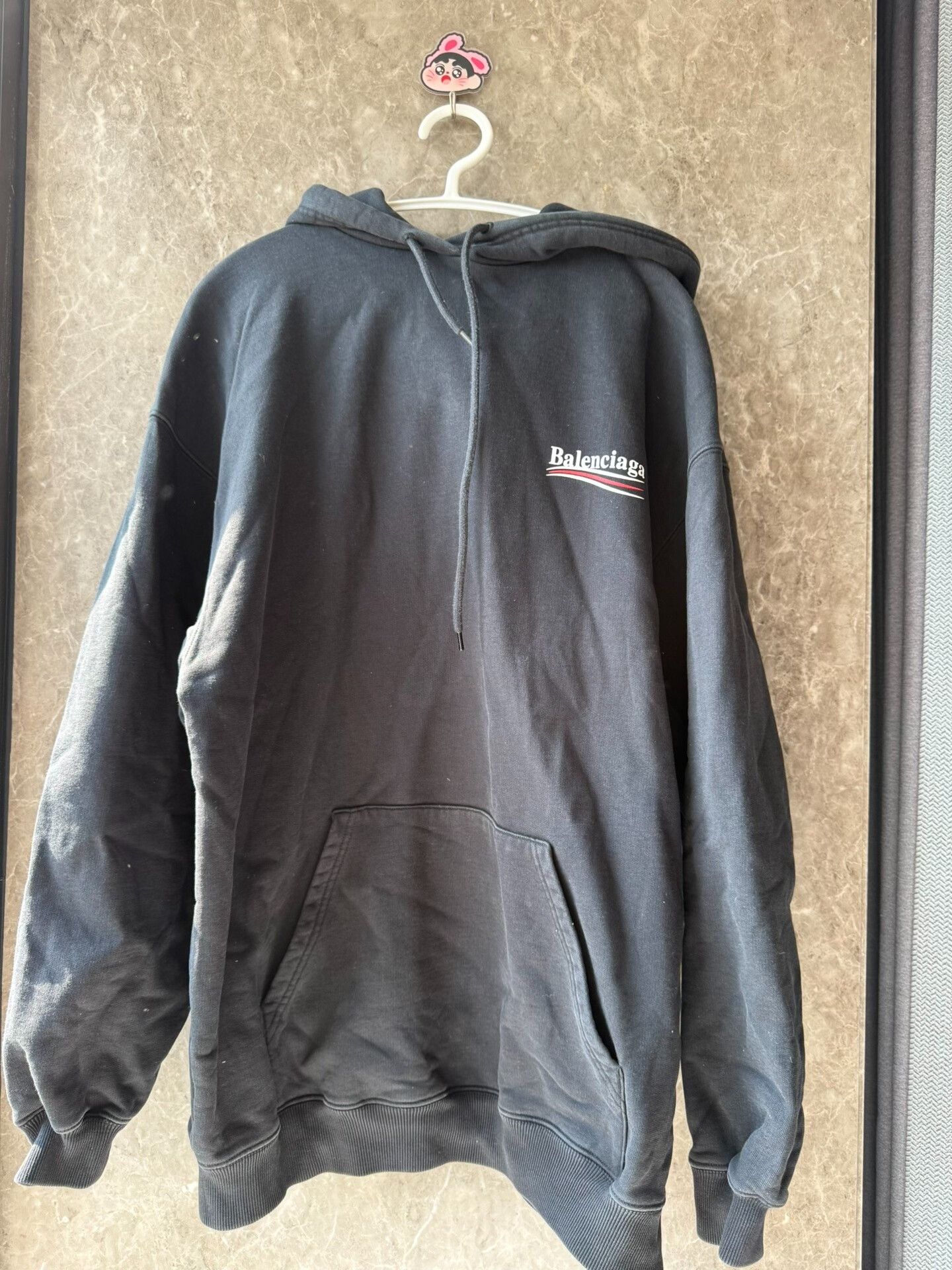balenciaga soda print hoodie in xs size
