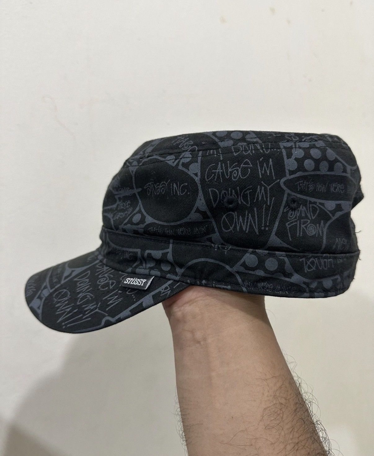 Stussy VTG STUSSY Full Print Punk Cap Size ONE SIZE - 3 Thumbnail