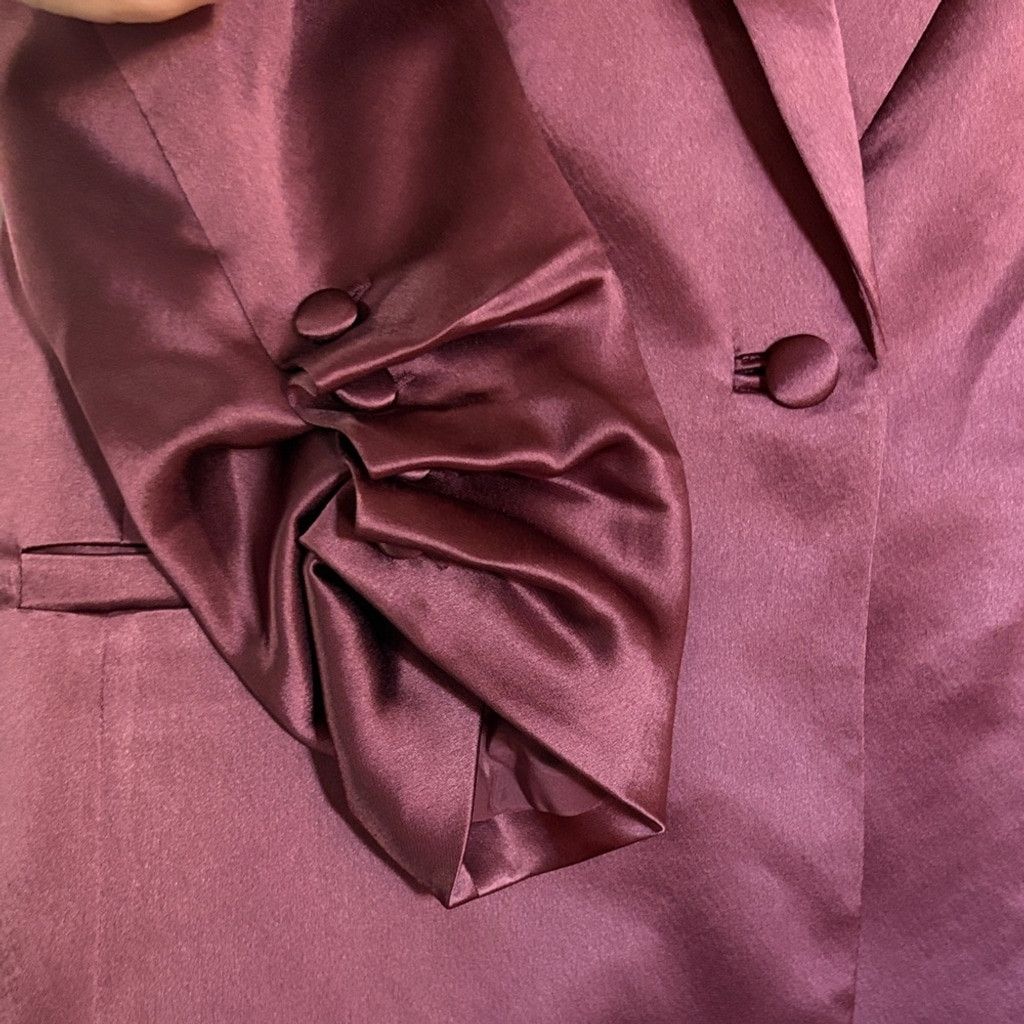 Cinq a Sept Cinq à Sept Khloe Smooth Satin Jacket | EUC | Sz 6 Size M / US 6-8 / IT 42-44 - 5 Thumbnail