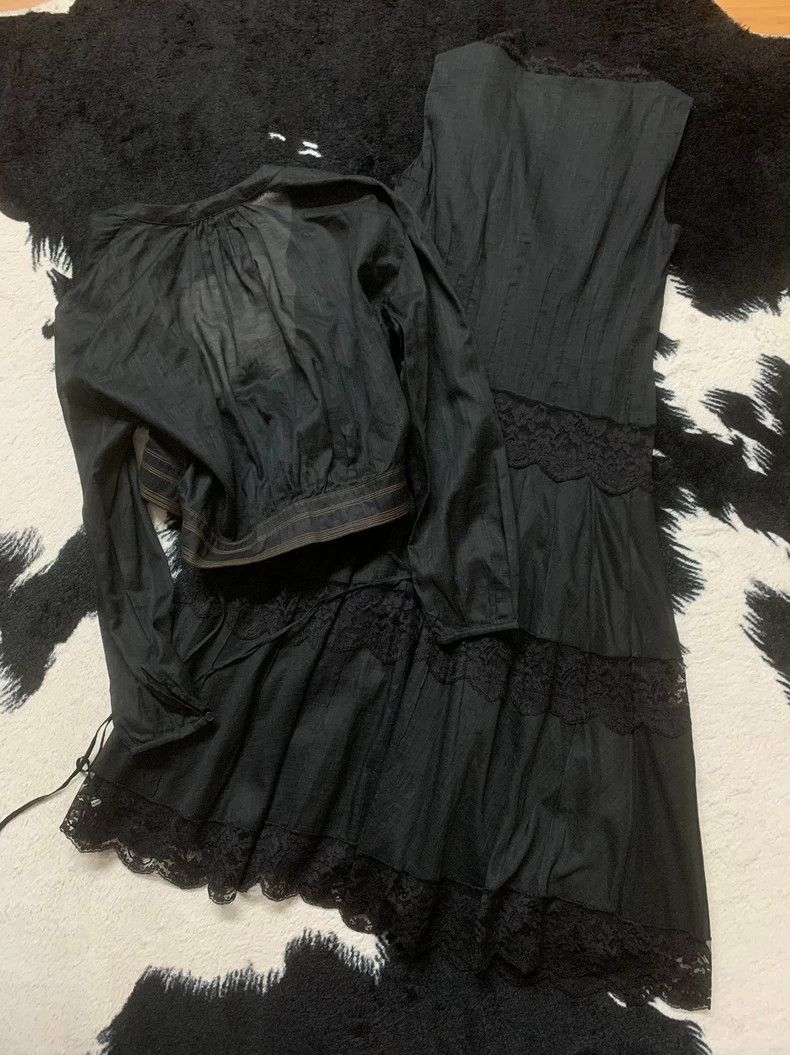 Kenzo KENZO 90s lace patchwork cotton linen set skirt Size XS / US 0-2 / IT 36-38 - 7 Thumbnail