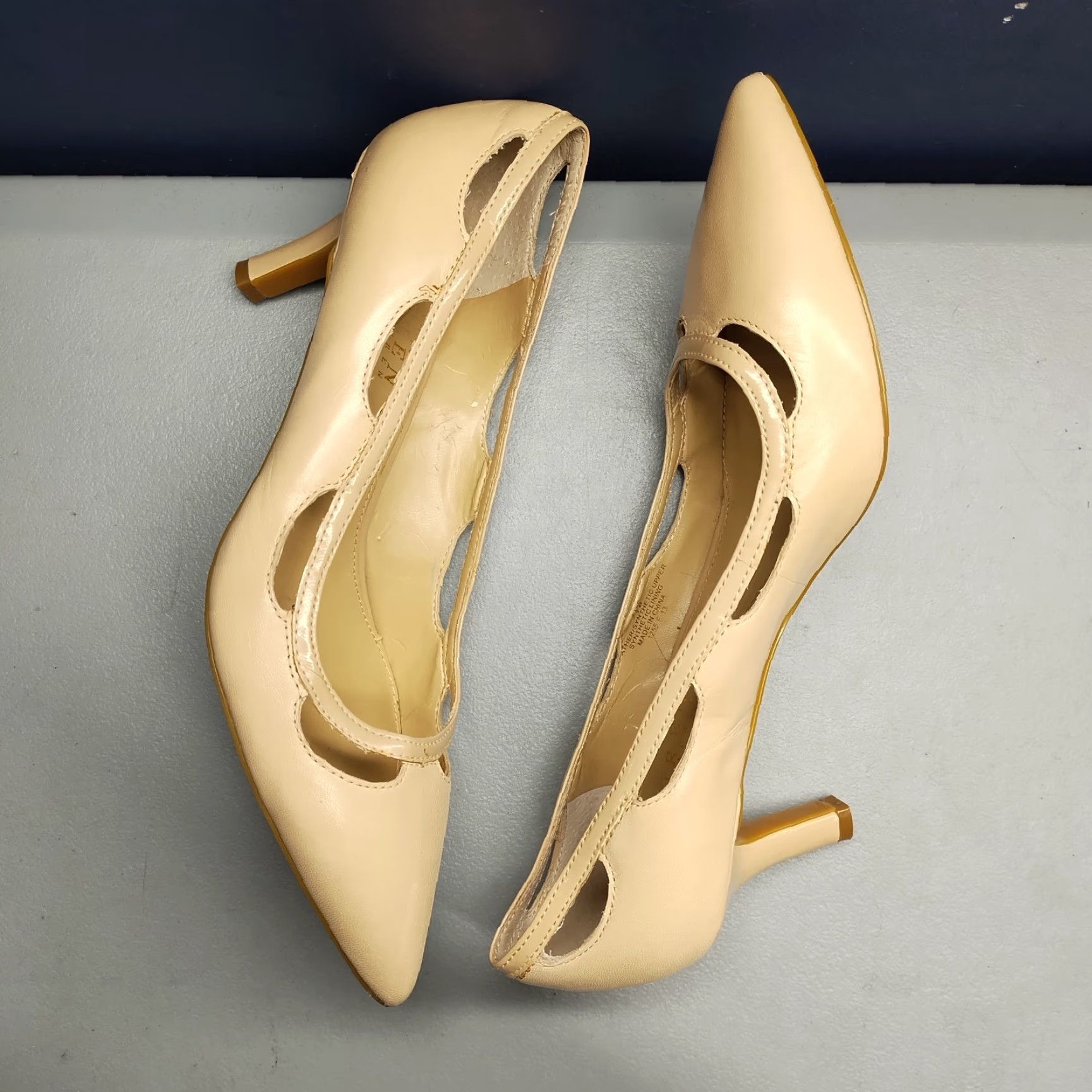 Ralph Lauren Lauren Ralph Lauren Evil Pump Heels Womens 7.5 Tan Leather Pointed Toe Slip On Size 7.5 Womens Shoes Size US 8 / IT 38 - 3 Thumbnail