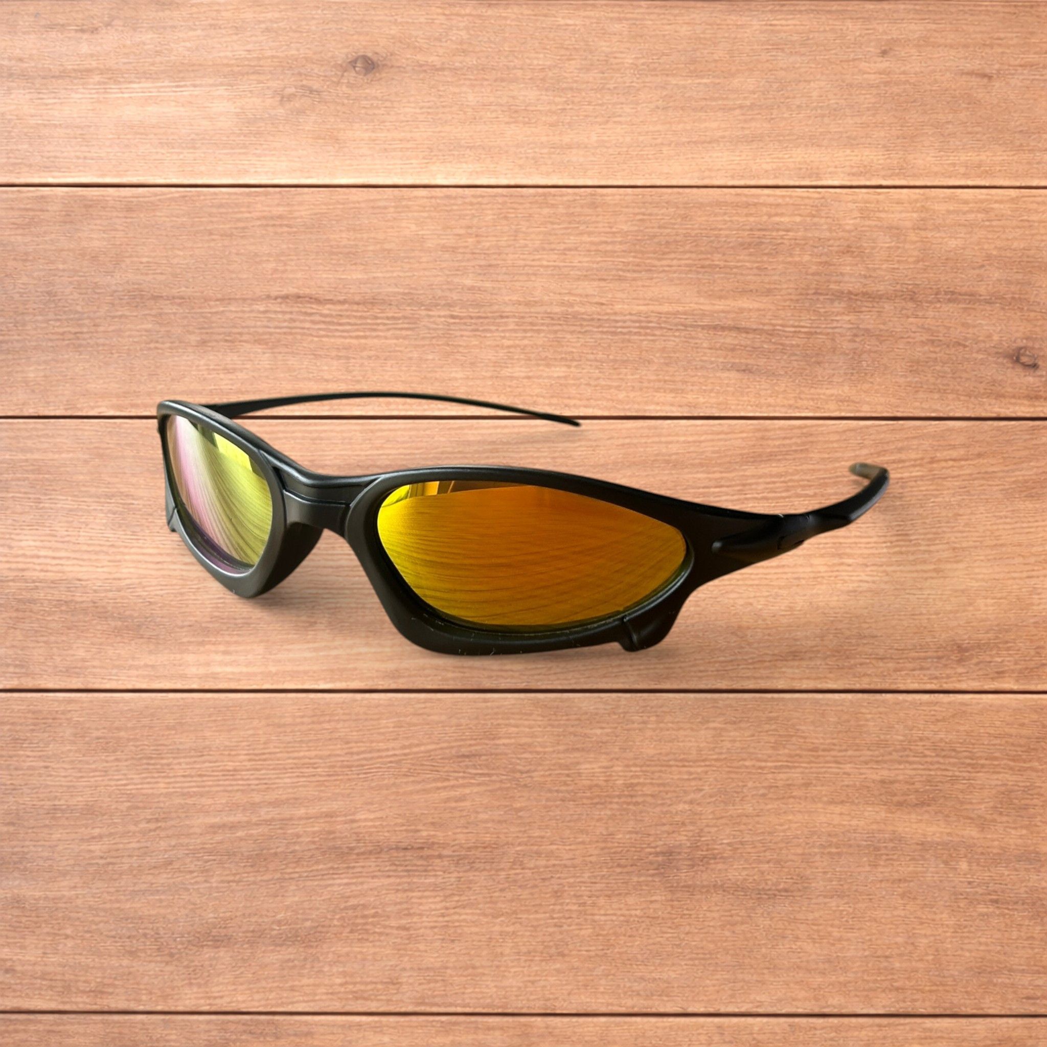 Japanese Brand Insane polarised sunglasses in black with orange lens. Size ONE SIZE - 3 Thumbnail