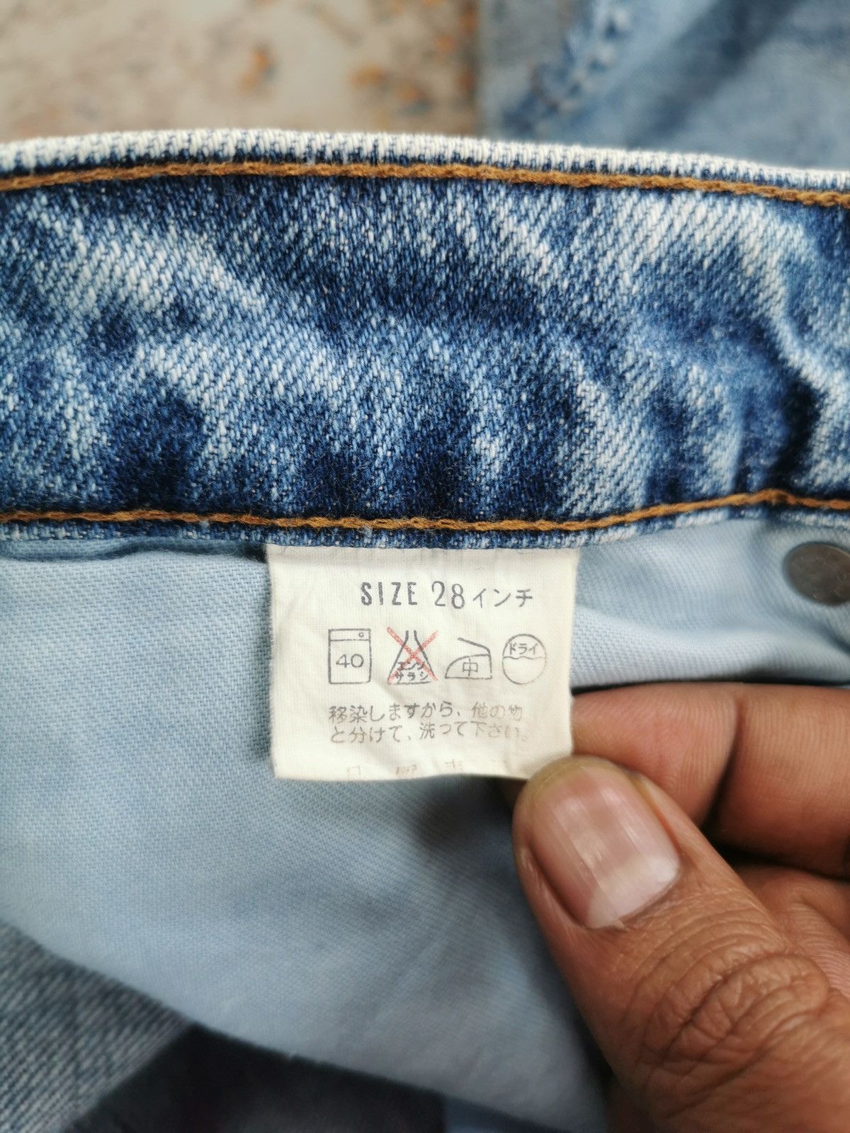 Japanese Brand × Levi's × Vintage Levis Skinny Stone Wash Jeans (LG97) Size US 27 - 8 Thumbnail