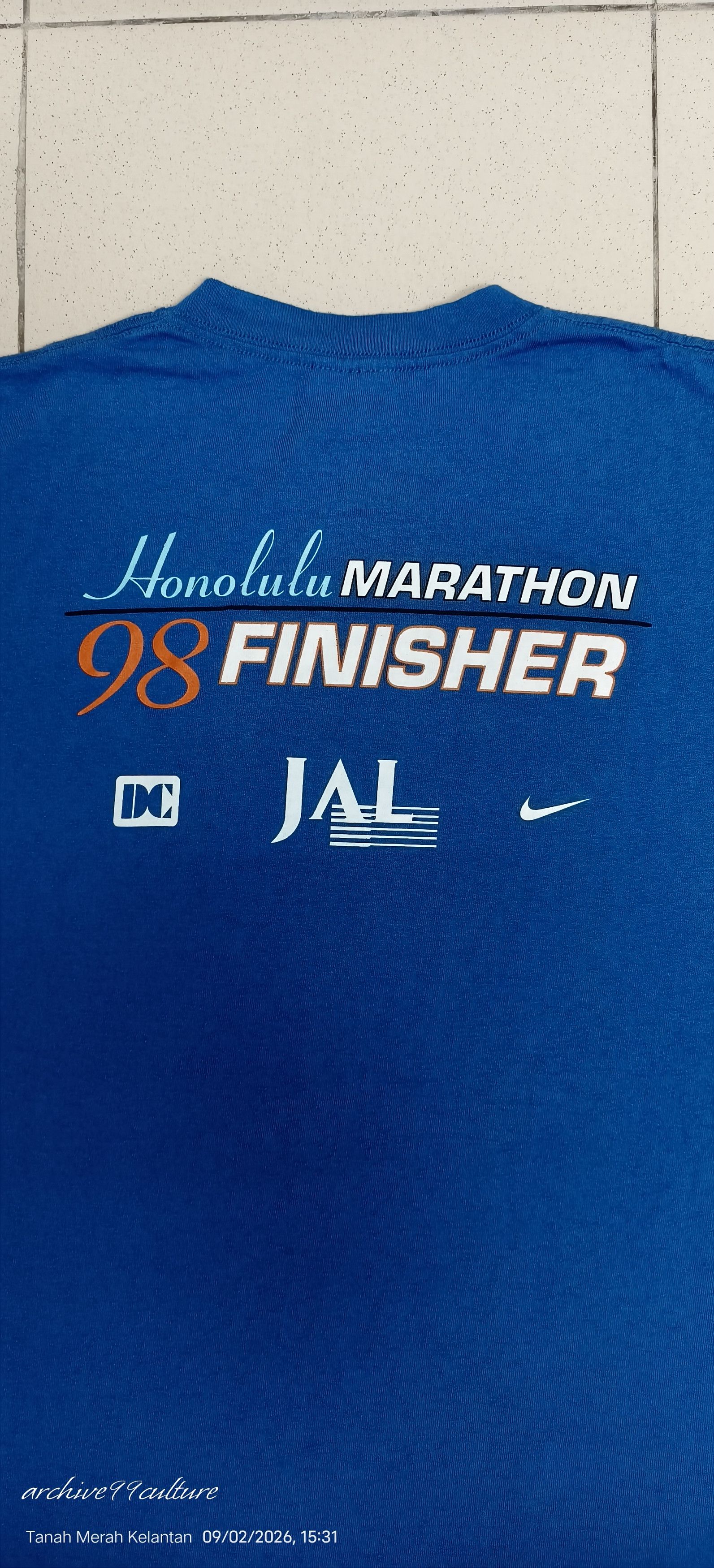 Nike VINTAGE 90s Nike Honolulu Marathon 1998 Finisher USA Size US M / EU 48-50 / 2 - 8 Thumbnail