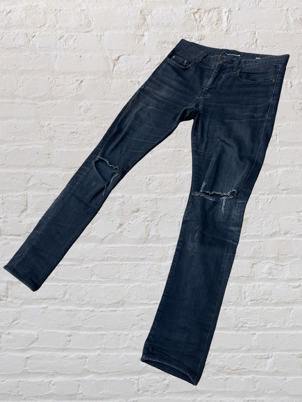 Saint Laurent Paris Saint Laurent Paris 2014AW Hedi Slimane Skinny Denim Size US 29 - 4 Thumbnail