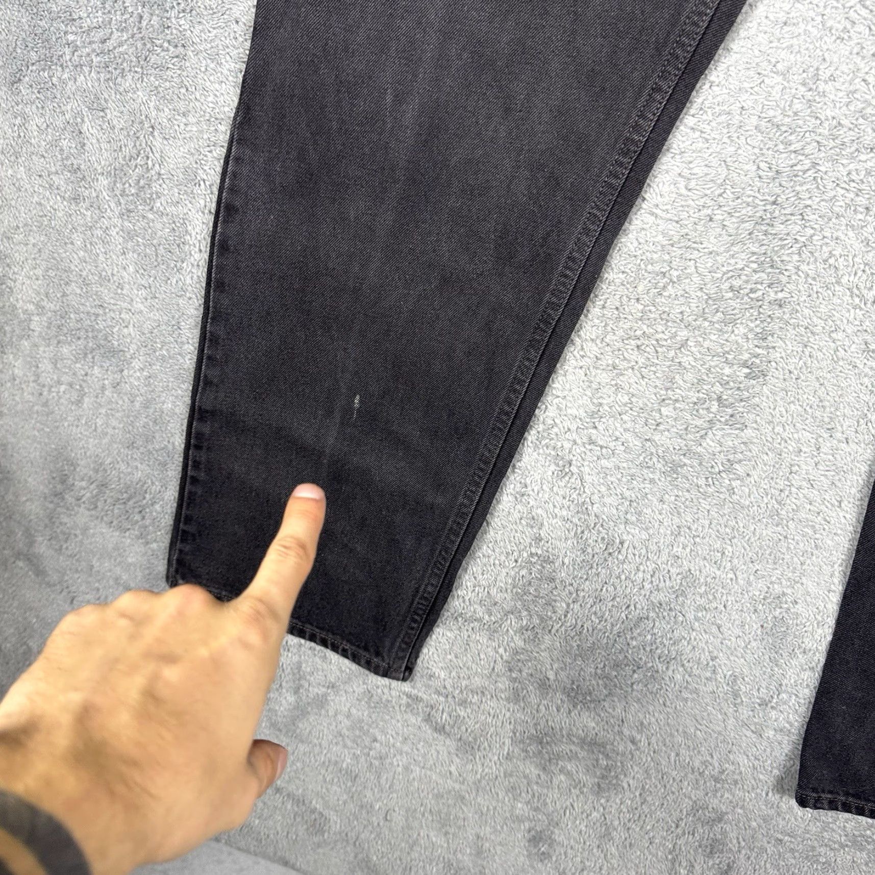 Levi's VINTAGE Levi's 505 Jeans Mens 38x32 USA Made 1998 Charcoal Wash Paper Tag 90s Grunge Denim 5-Pocket Mens Jeans Size US 38 / EU 54 - 4 Thumbnail