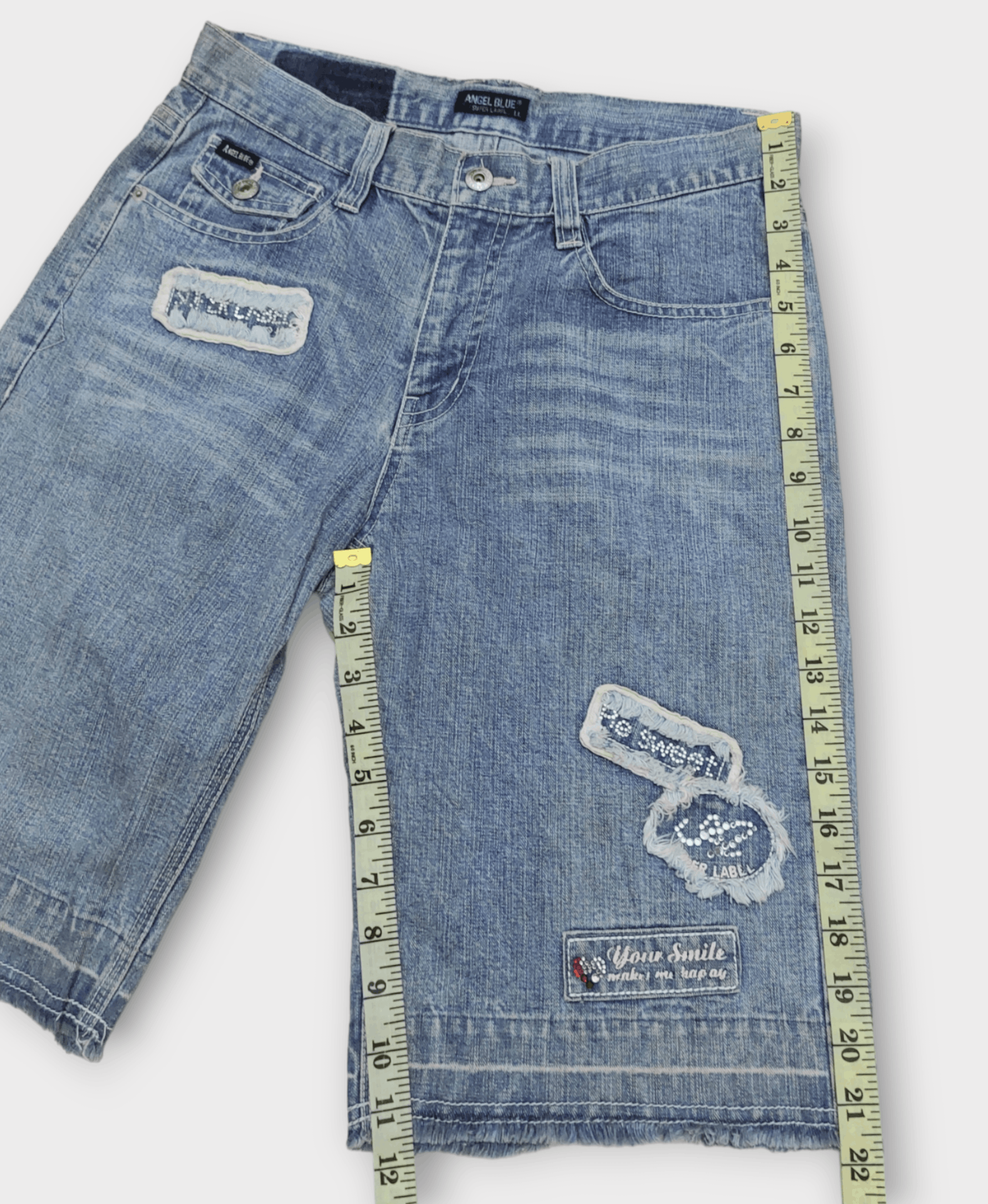 Angel Blue Angel Blue Patch Short Pants Size US 30 / EU 46 - 11 Thumbnail