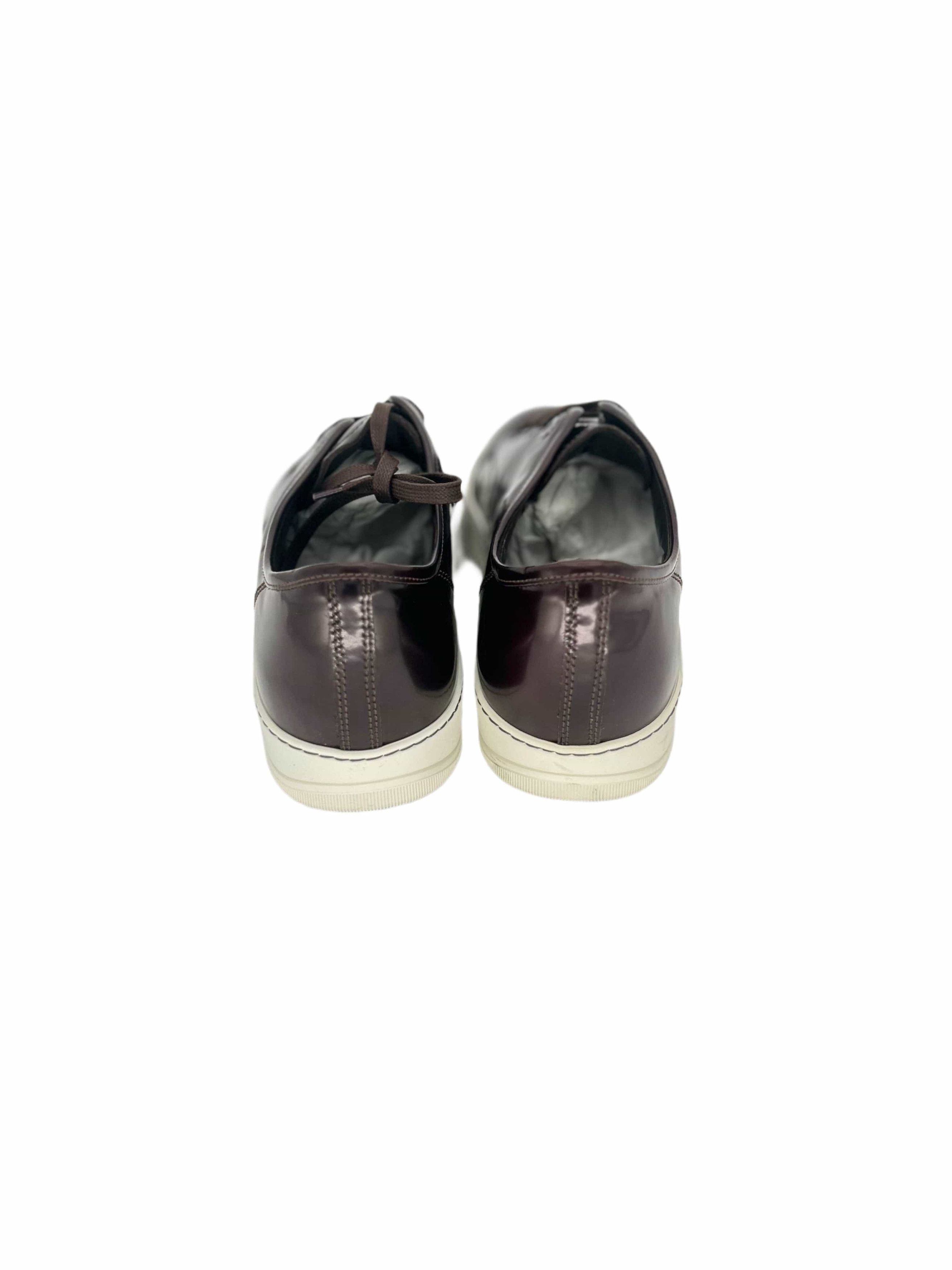 Lanvin Lanvin Bordeaux Hi Shine Tennis Sneaker Size US 11 / EU 44 - 6 Thumbnail