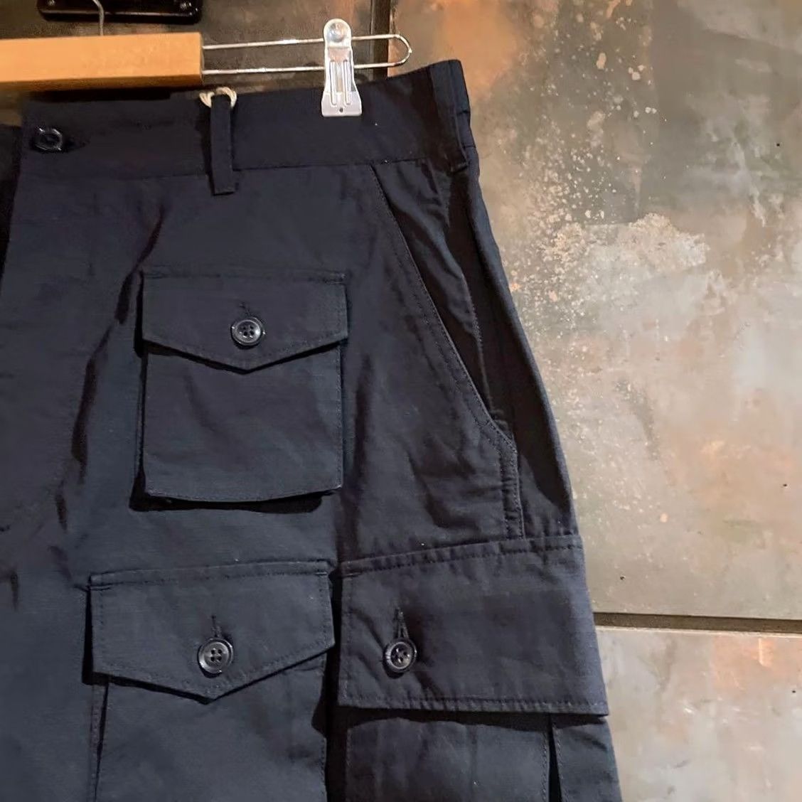 Engineered Garments Engineered Garments Fatigue Pants Short Cotton Ripstop L Black Pre-owned Size Size US 33 - 3 Thumbnail