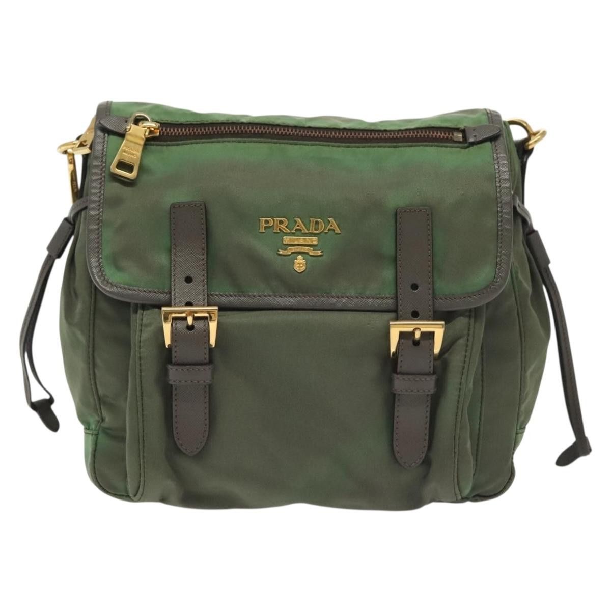 Prada PRADA Shoulder Bag Nylon Khaki Gold Size ONE SIZE - 2 Thumbnail