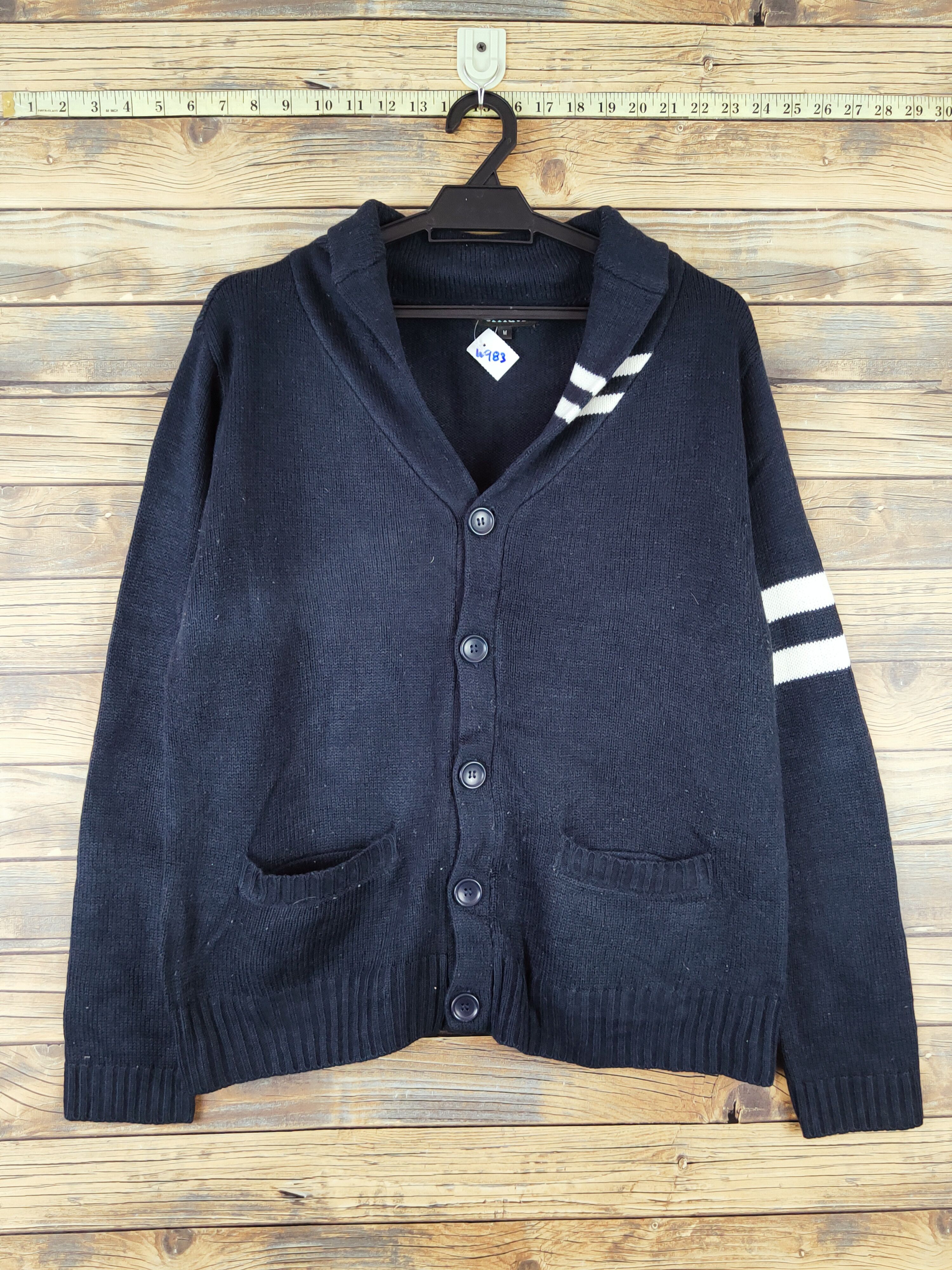 Homespun Knitwear × Japanese Brand Sorridere Navy Knitwear Cardigan #W983 Size US M / EU 48-50 / 2 - 1 Thumbnail
