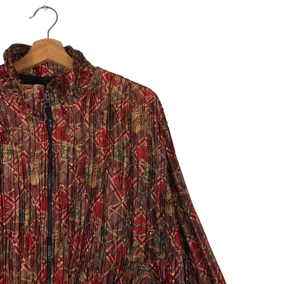Japanese Brand 🔥RARE VINTAGE BOMBER JACKET PLEATED DESIGN ISSEY MIYAKE Size US M / EU 48-50 / 2 - 6 Thumbnail
