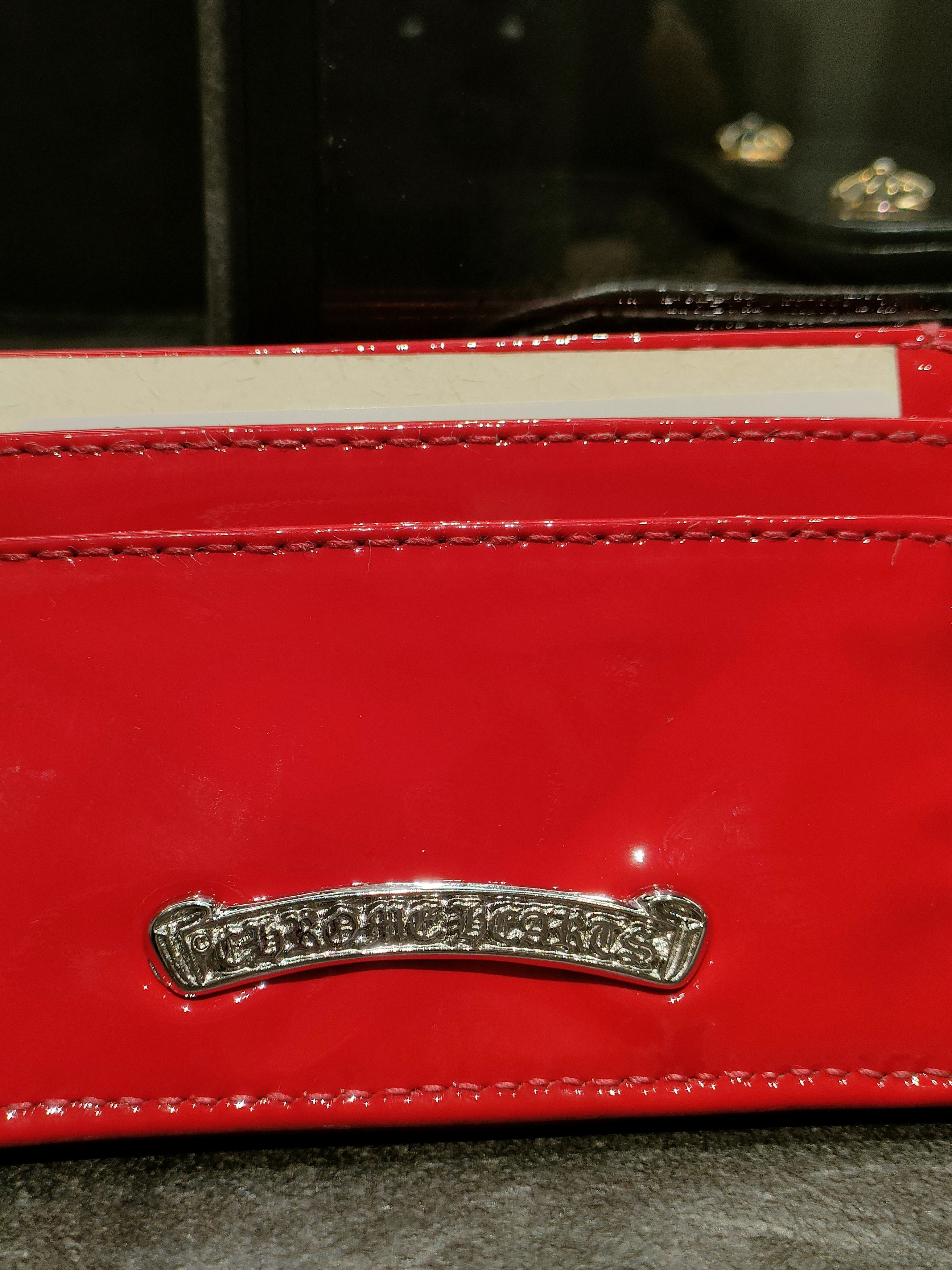 Chrome Hearts Chrome Hearts Red Cross Bead Studded Card Holder Size ONE SIZE - 7 Thumbnail