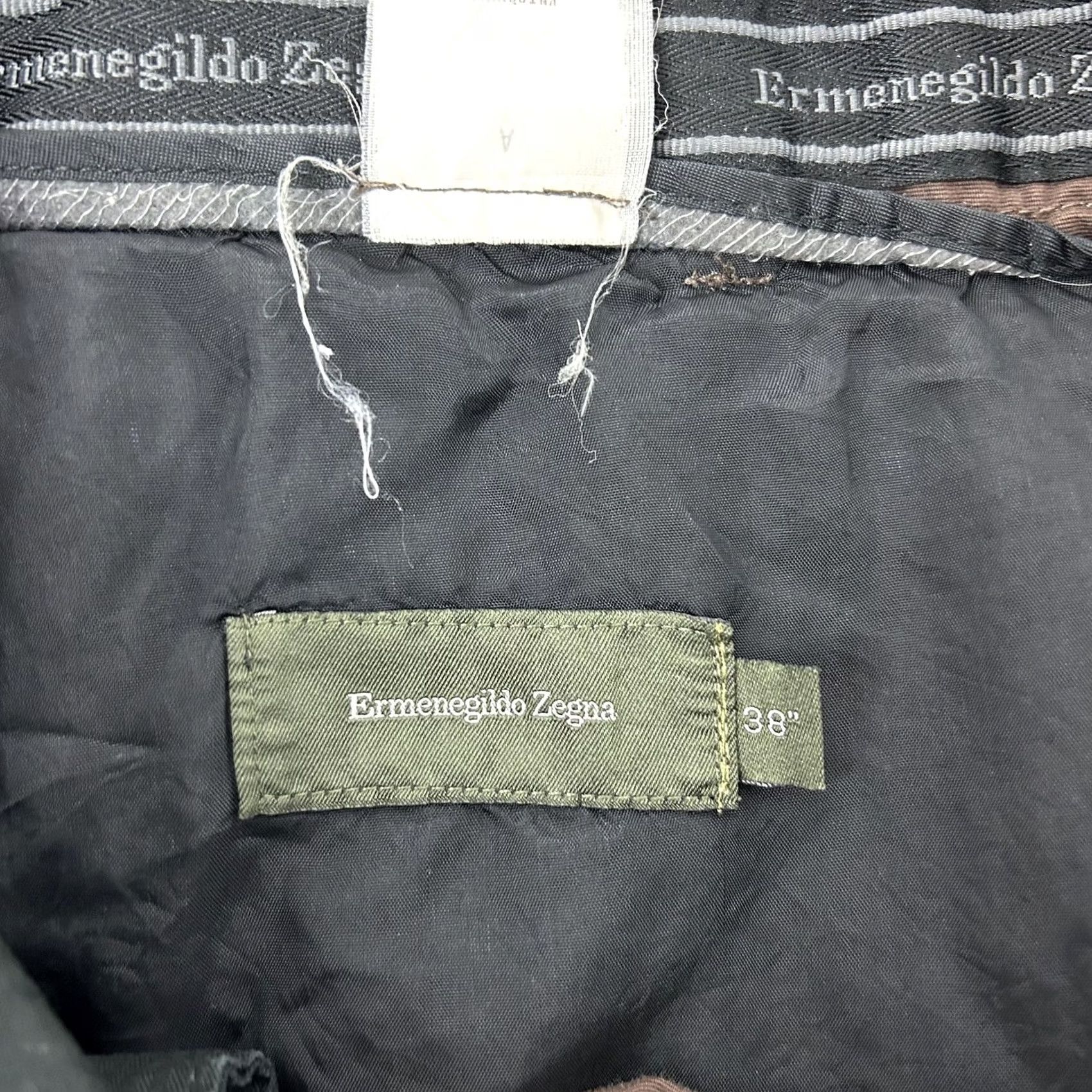 Ermenegildo Zegna Ermenegildo Zegna Pants Men Brown Cotton Chino Dress Slacks 36x29 Casual Romania Size US 38 / EU 54 - 5 Thumbnail