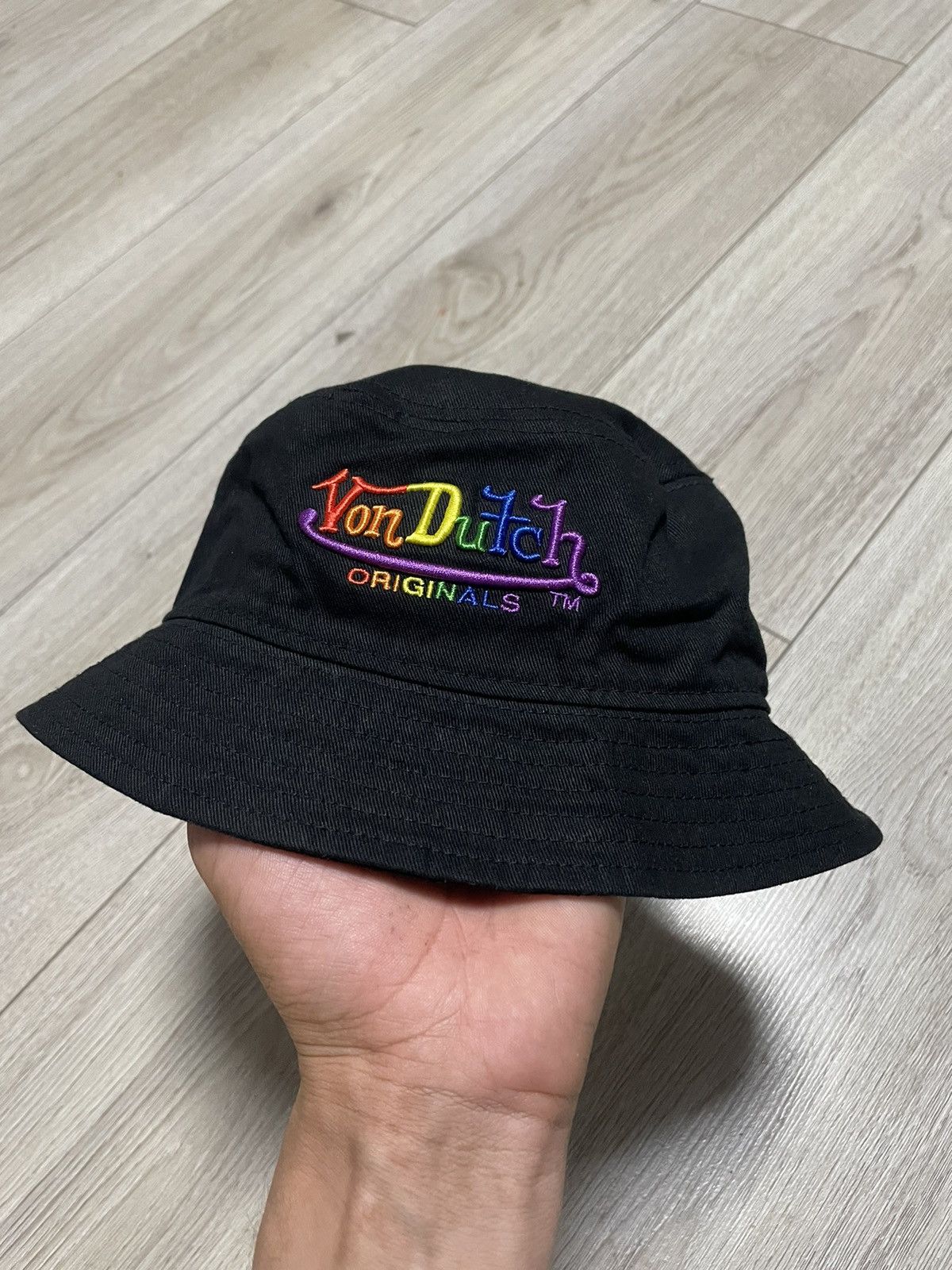 Vintage × Von Dutch Vintage Von Dutch Rainbow Bucket Hat Panama Logo Size ONE SIZE - 1 Thumbnail