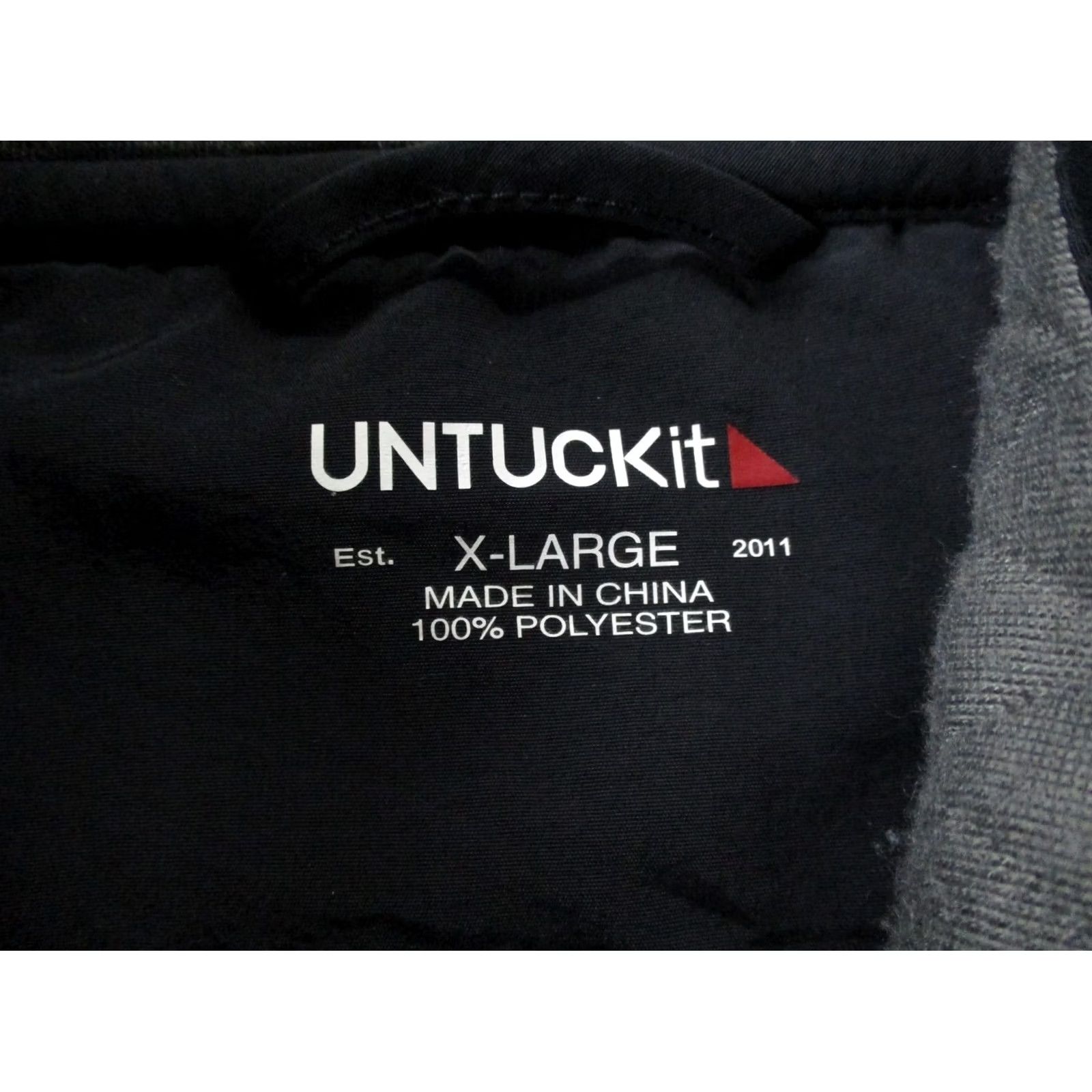 UNTUCKit UNTUCKit Sweatshirt Mens XL Gray Quilted Snap Pullover Sweater Casual Size US XL / EU 56 / 4 - 7 Thumbnail